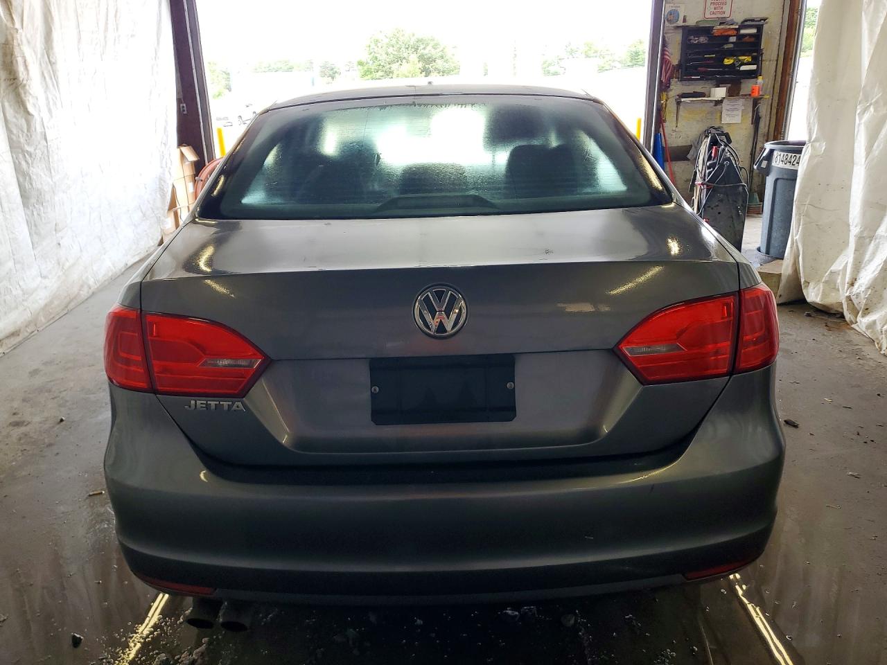 2012 Volkswagen Jetta Base Gray vin: 3VW2K7AJ6CM379099