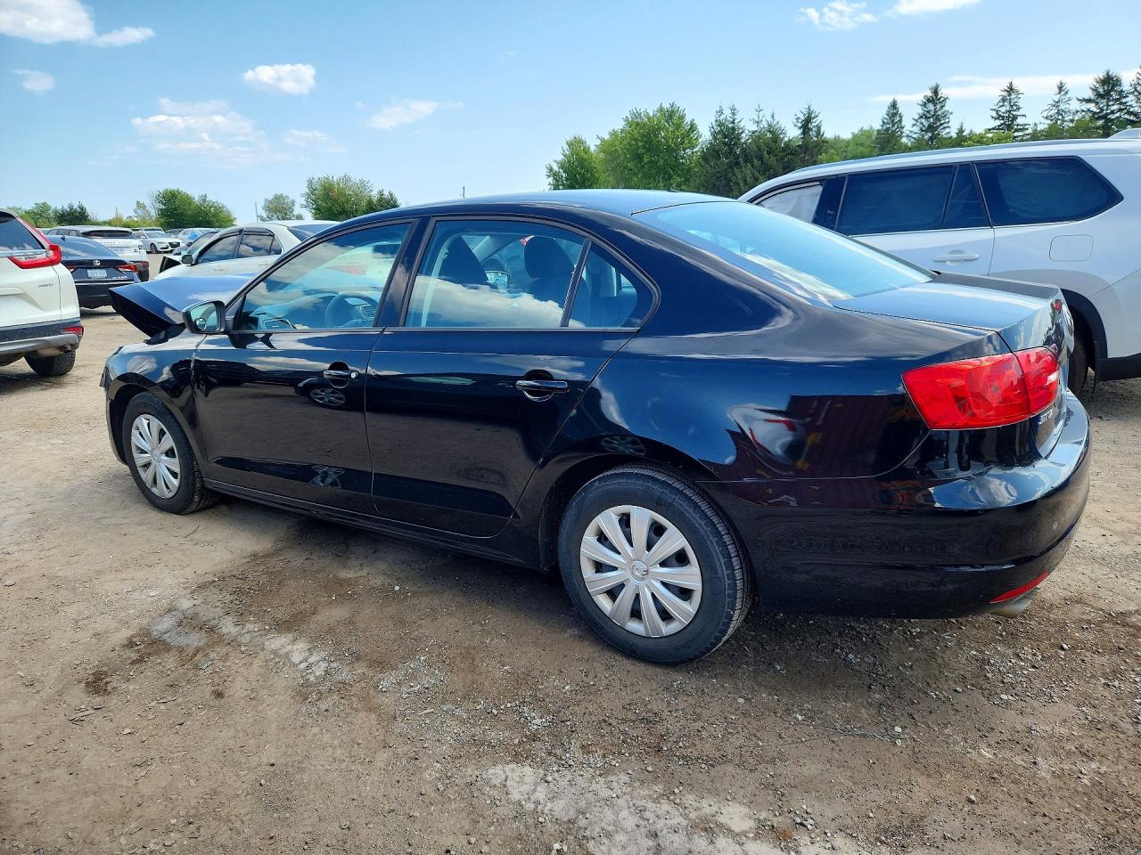 2012 Volkswagen Jetta Base Black vin: 3VW2K7AJ6CM407936