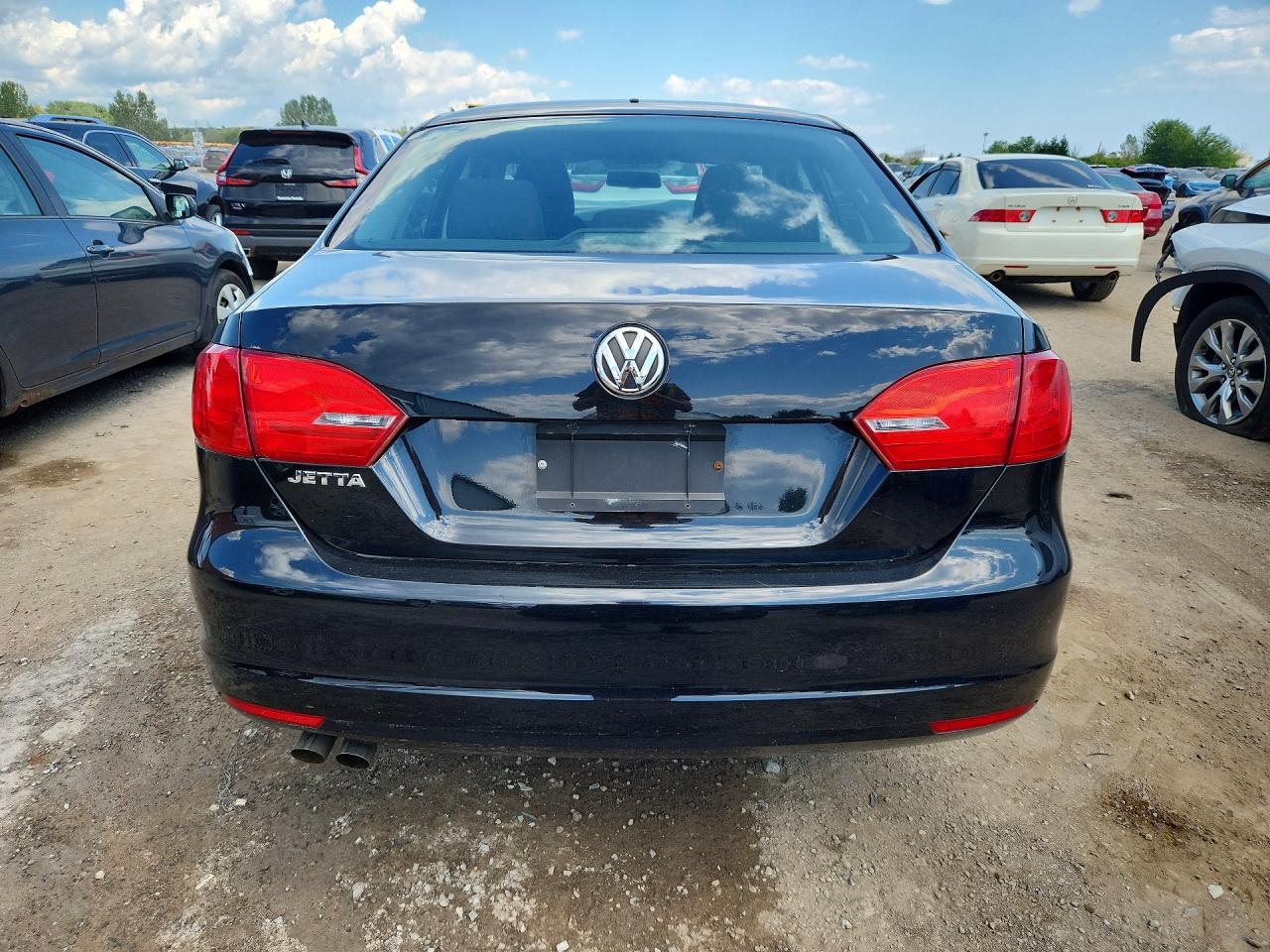 2012 Volkswagen Jetta Base Black vin: 3VW2K7AJ6CM407936