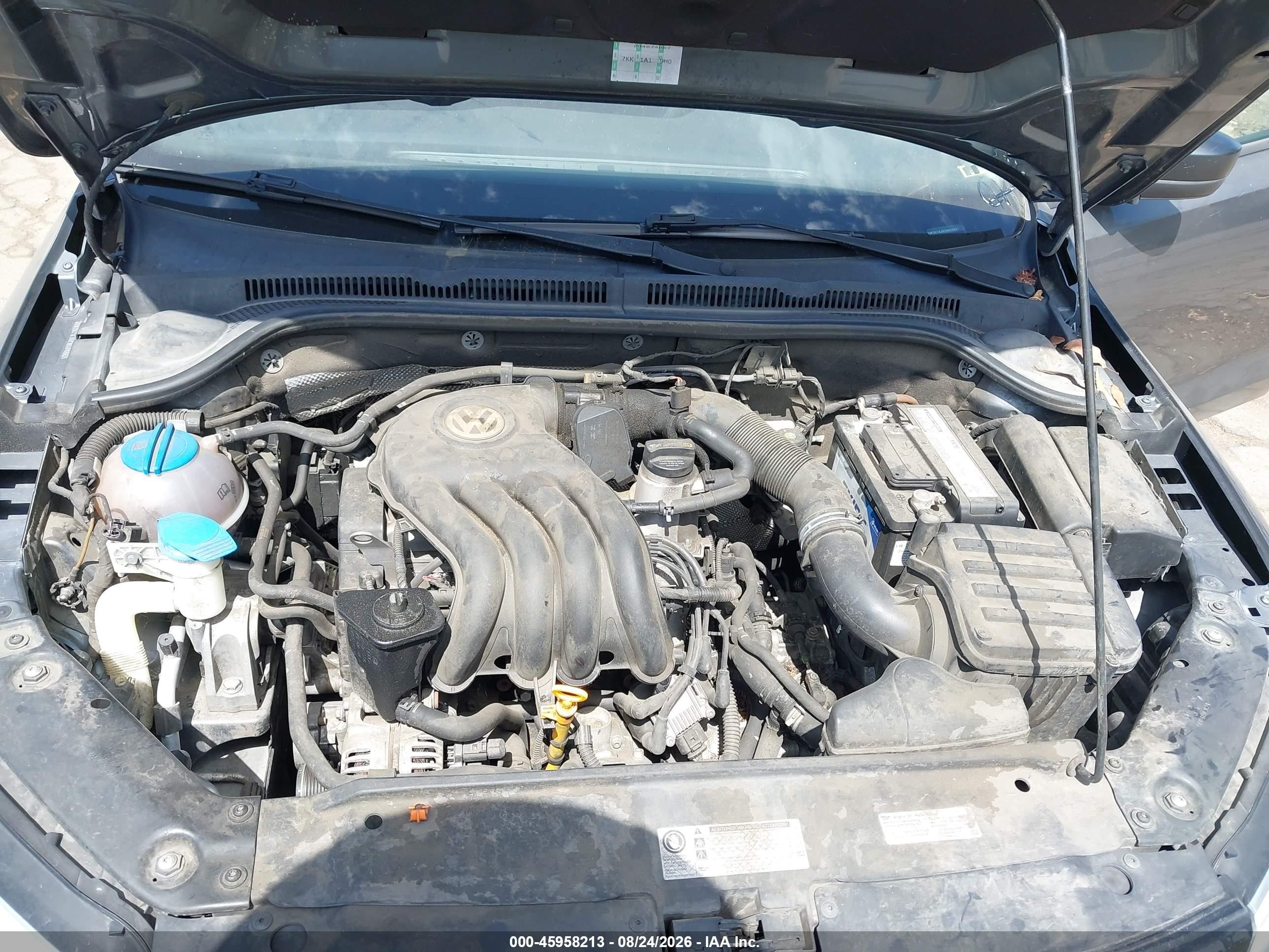 2012 Volkswagen Jetta 2.0l S Gray vin: 3VW2K7AJ6CM408861