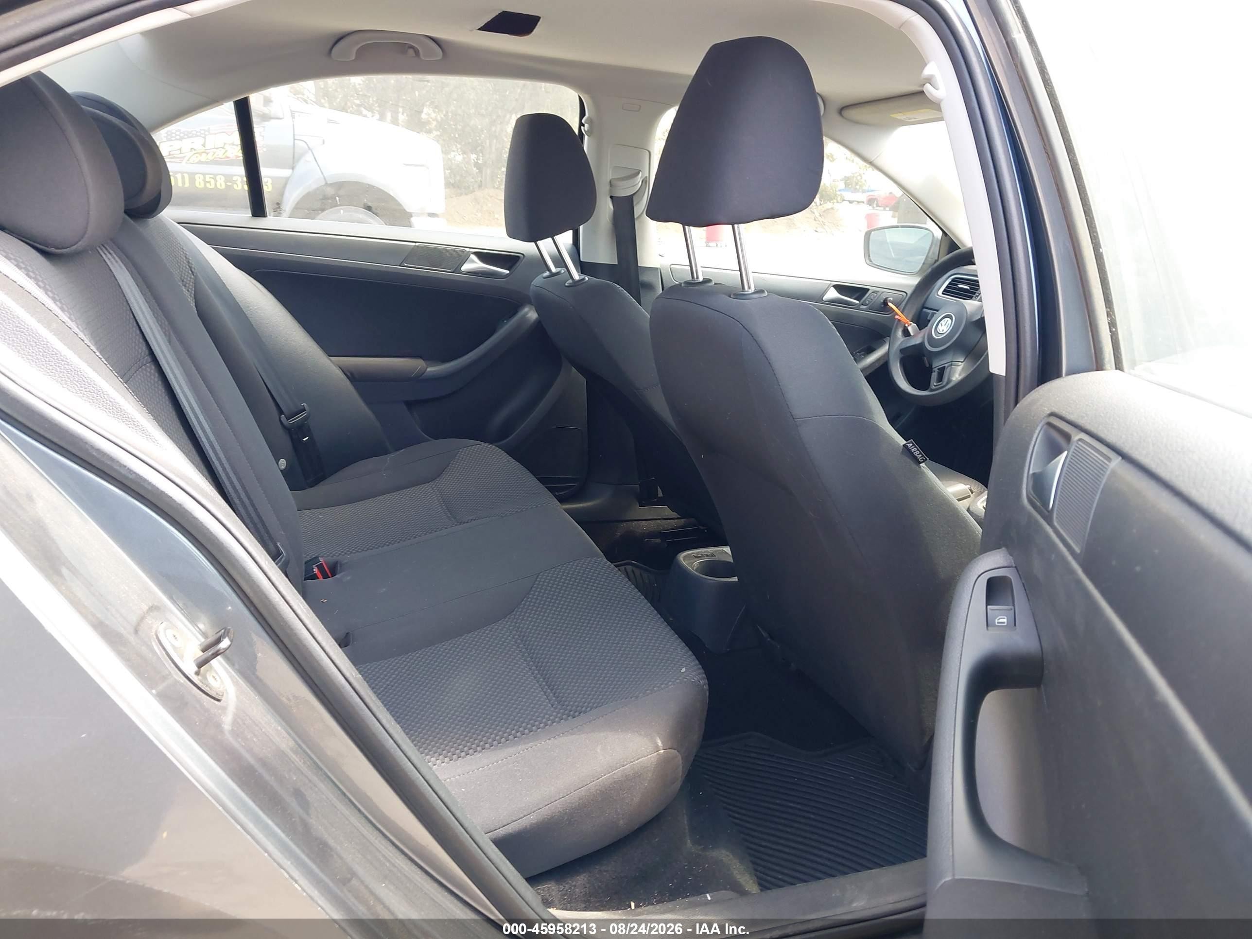 2012 Volkswagen Jetta 2.0l S Gray vin: 3VW2K7AJ6CM408861