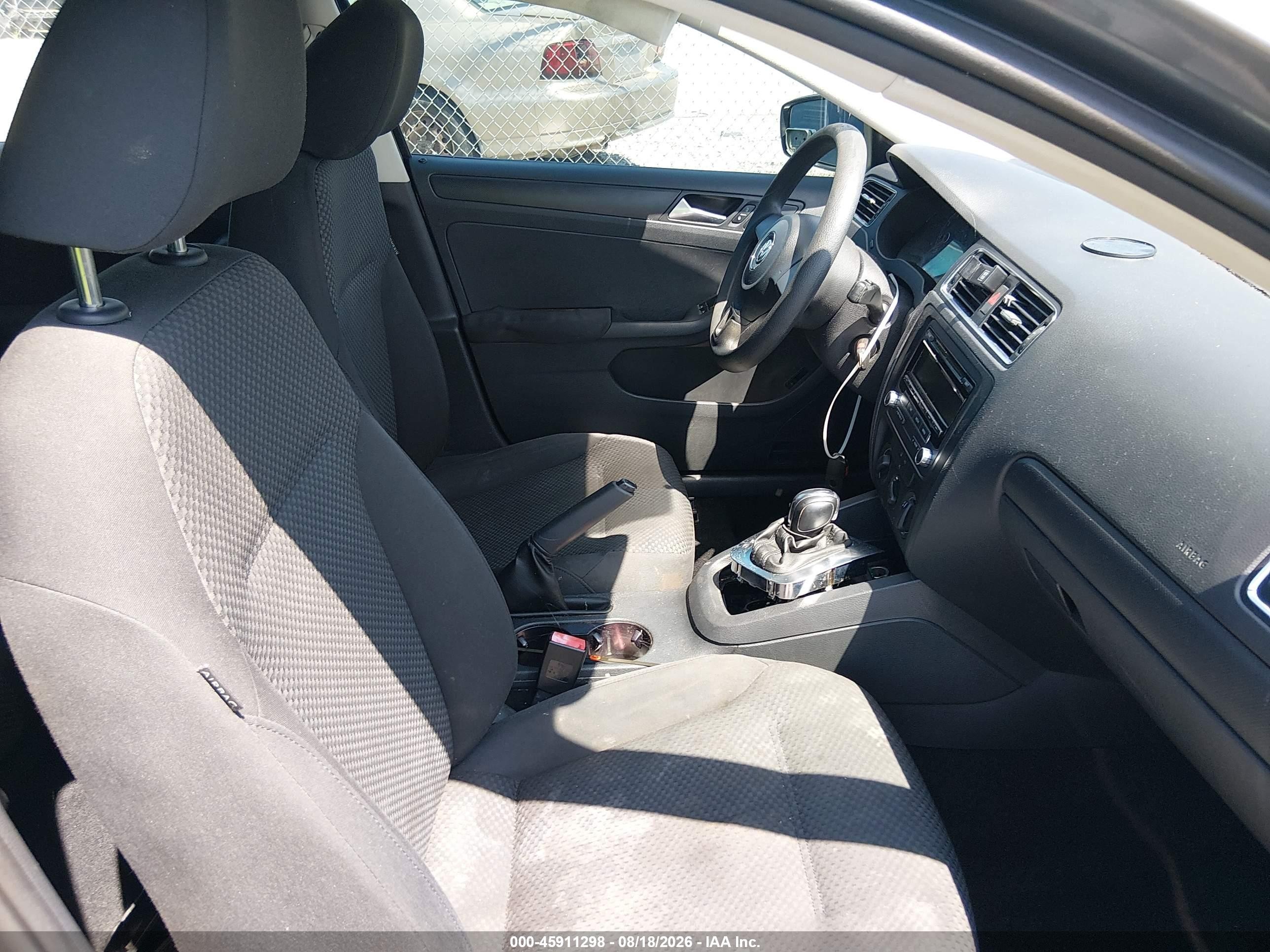 2012 Volkswagen Jetta 2.0l S Blue vin: 3VW2K7AJ6CM411811