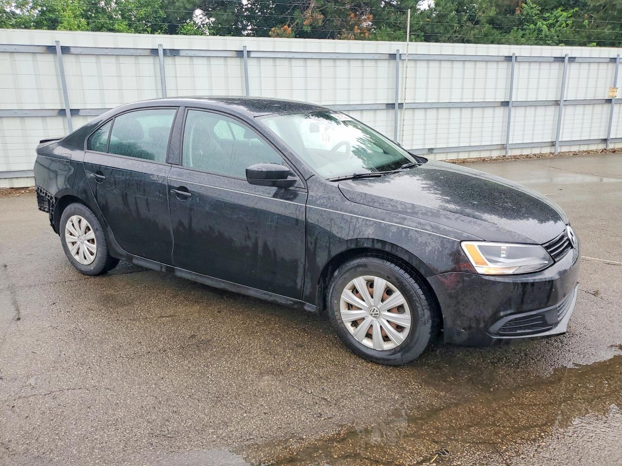 2013 Volkswagen Jetta Base Black vin: 3VW2K7AJ6DM266321