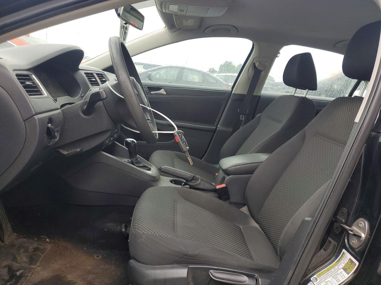 2013 Volkswagen Jetta Base Black vin: 3VW2K7AJ6DM266321