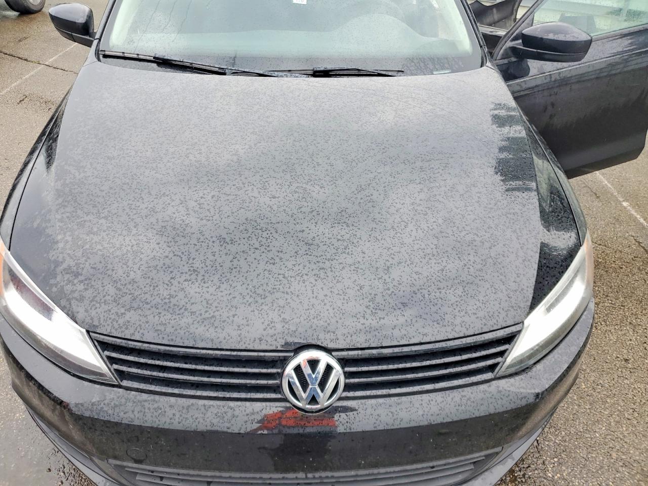 2013 Volkswagen Jetta Base Black vin: 3VW2K7AJ6DM266321