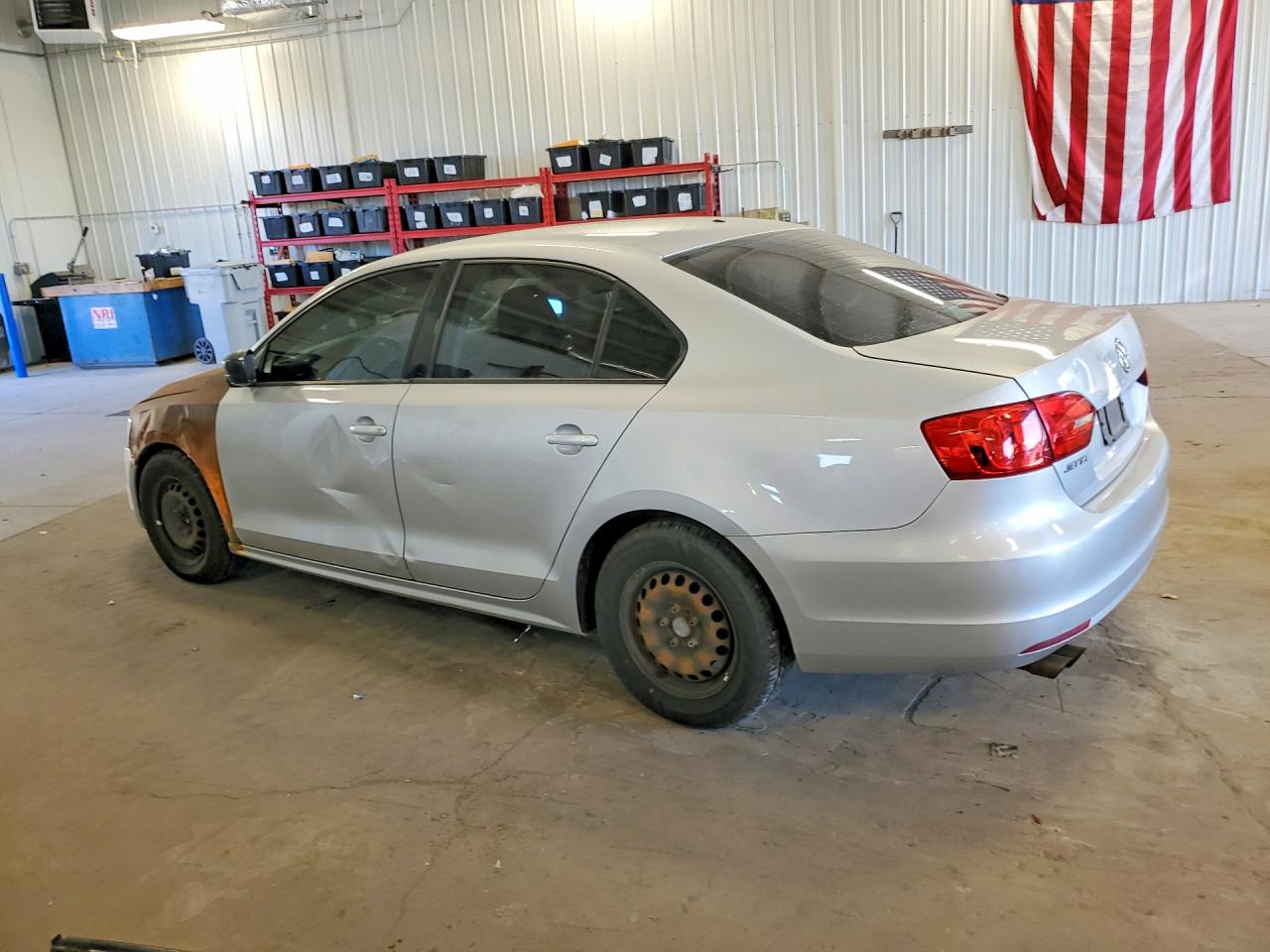 2013 Volkswagen Jetta Base Silver vin: 3VW2K7AJ6DM271874