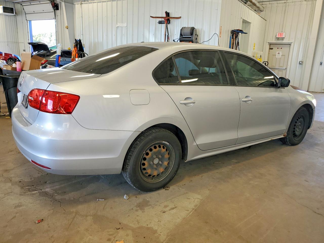 2013 Volkswagen Jetta Base Silver vin: 3VW2K7AJ6DM271874