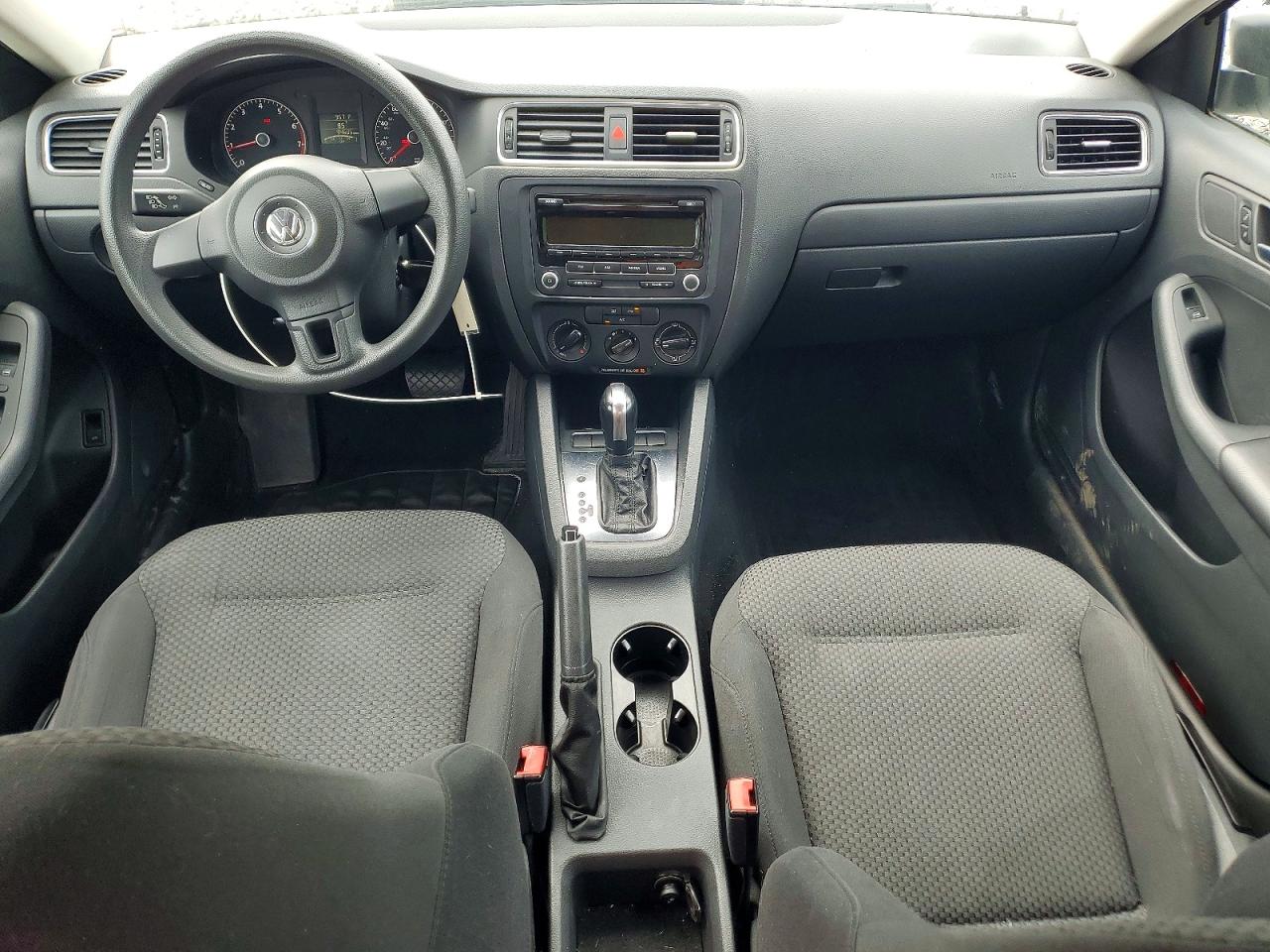 2013 Volkswagen Jetta Base White vin: 3VW2K7AJ6DM361901