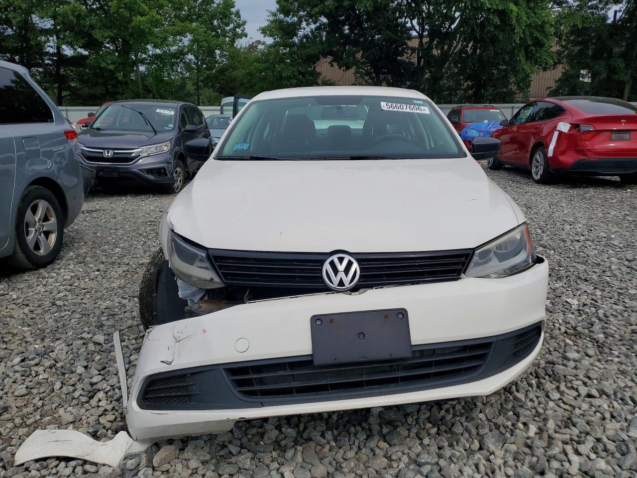 2013 Volkswagen Jetta Base White vin: 3VW2K7AJ6DM361901