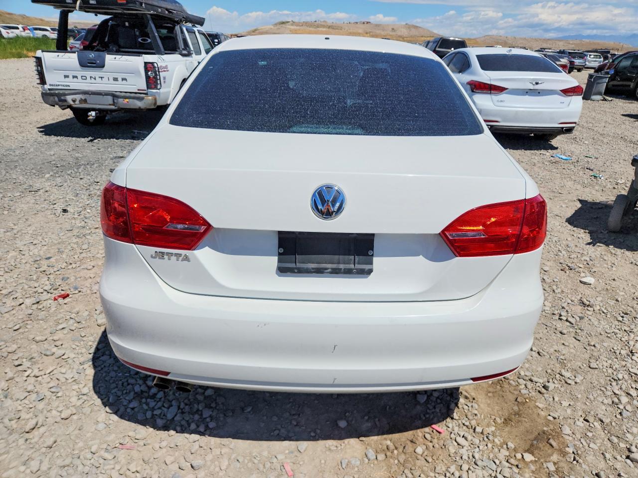 2013 Volkswagen Jetta Base White vin: 3VW2K7AJ6DM410417