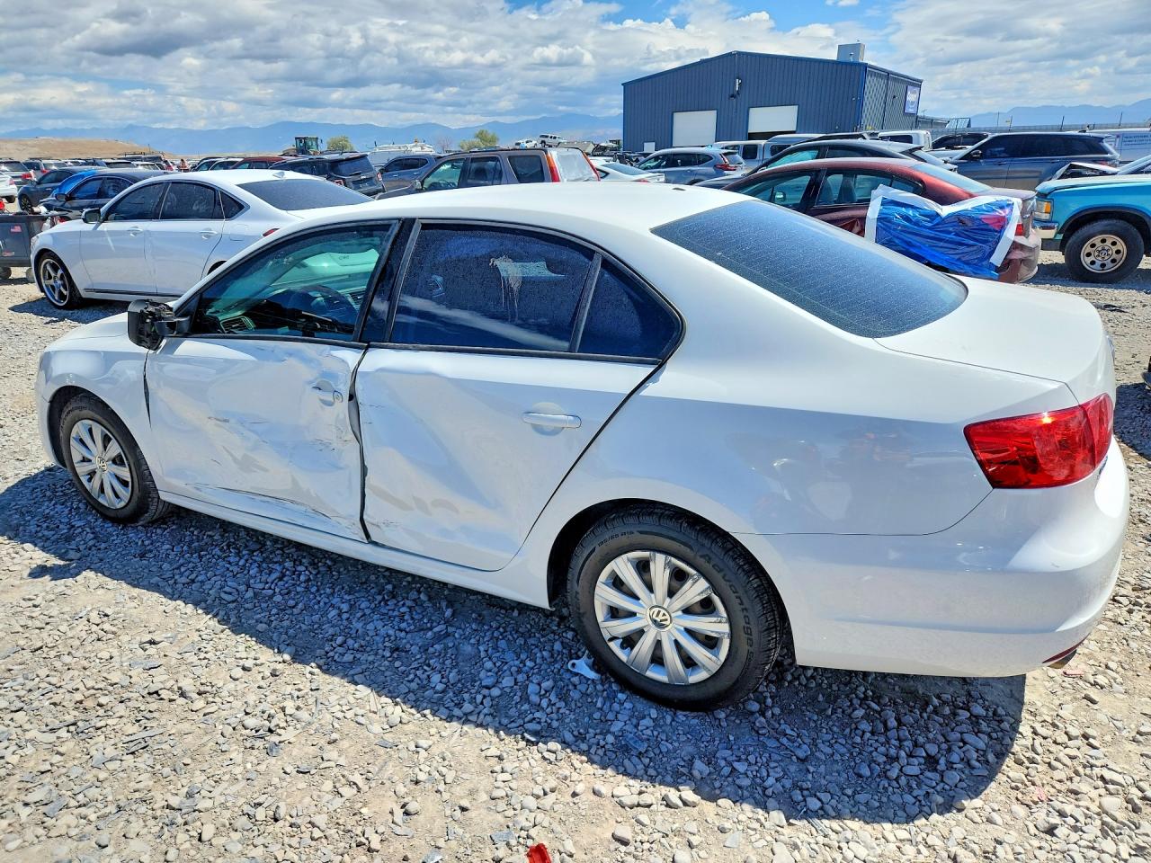 2013 Volkswagen Jetta Base White vin: 3VW2K7AJ6DM410417