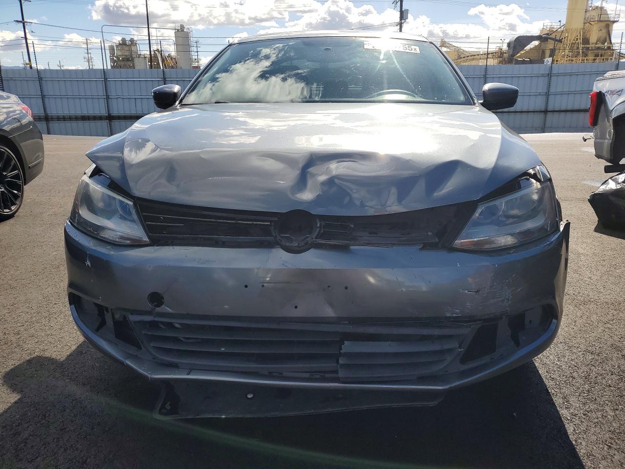 2014 Volkswagen Jetta Base Gray vin: 3VW2K7AJ6EM225057