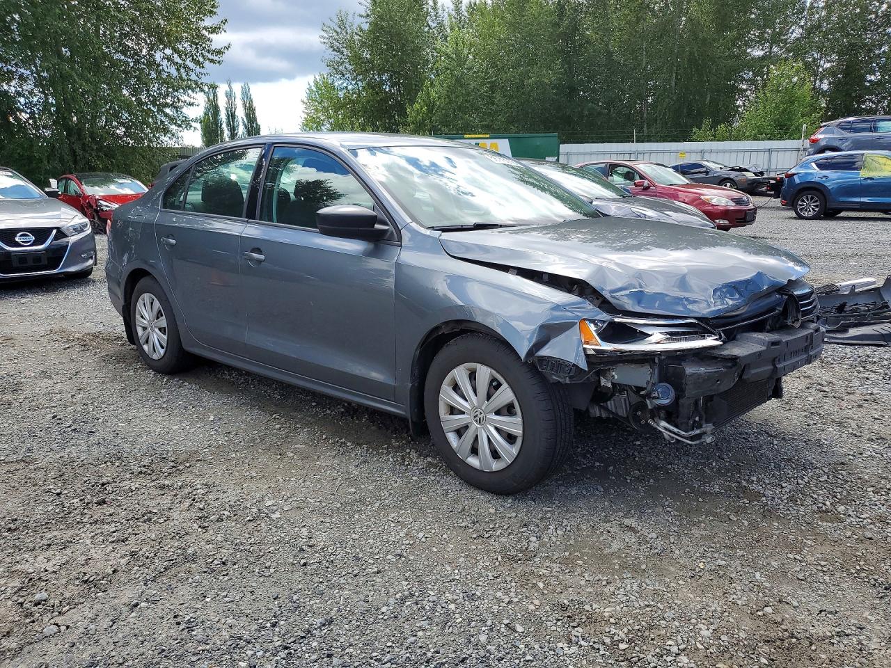 2014 Volkswagen Jetta Base Серый vin: 3VW2K7AJ6EM299773