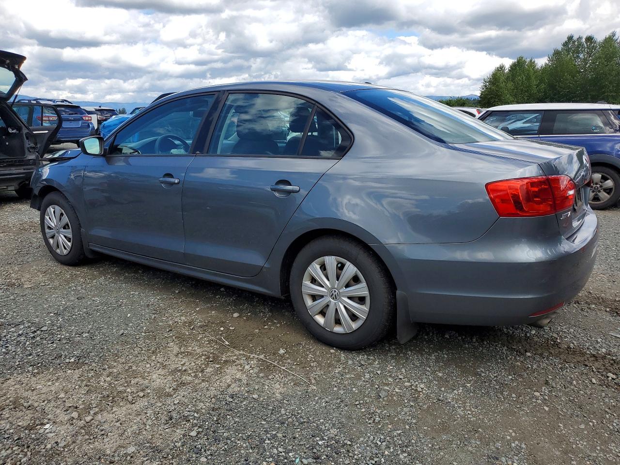 2014 Volkswagen Jetta Base Серый vin: 3VW2K7AJ6EM299773