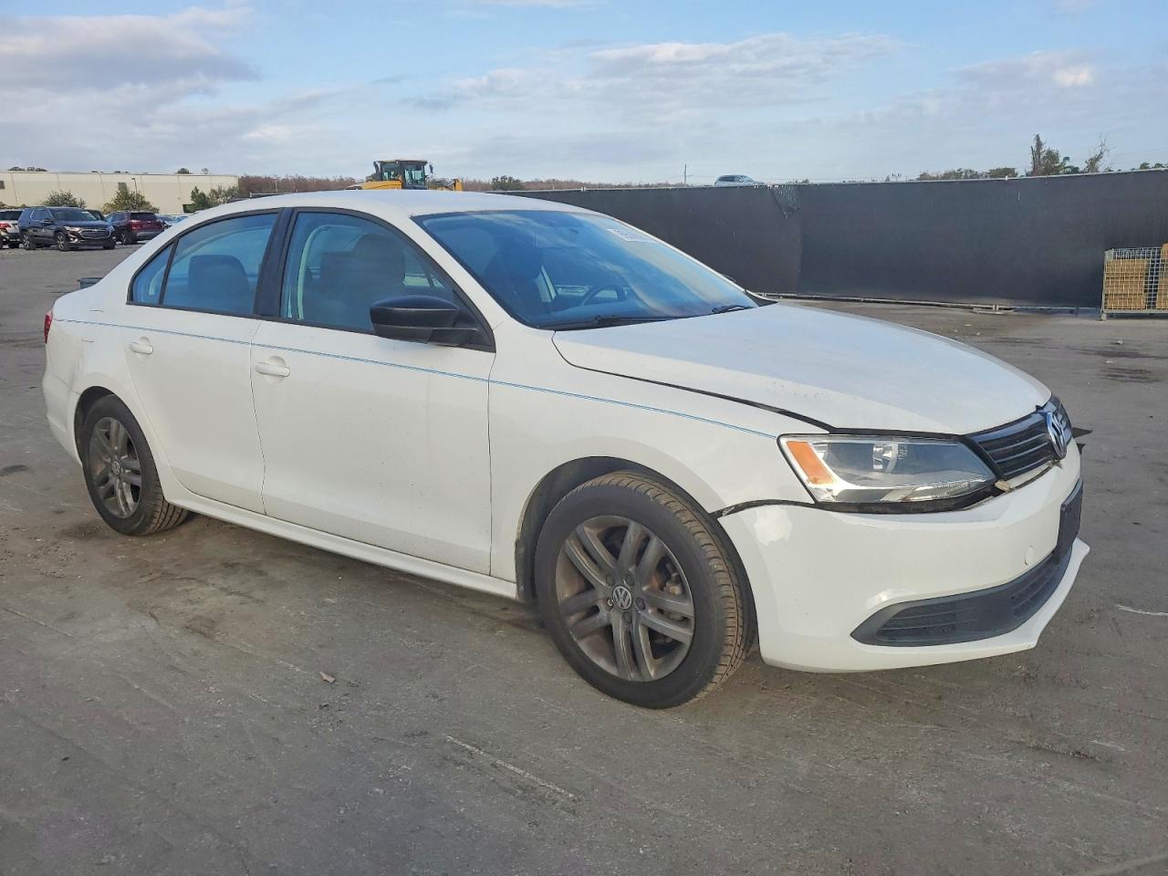 2014 Volkswagen Jetta Base White vin: 3VW2K7AJ6EM312926