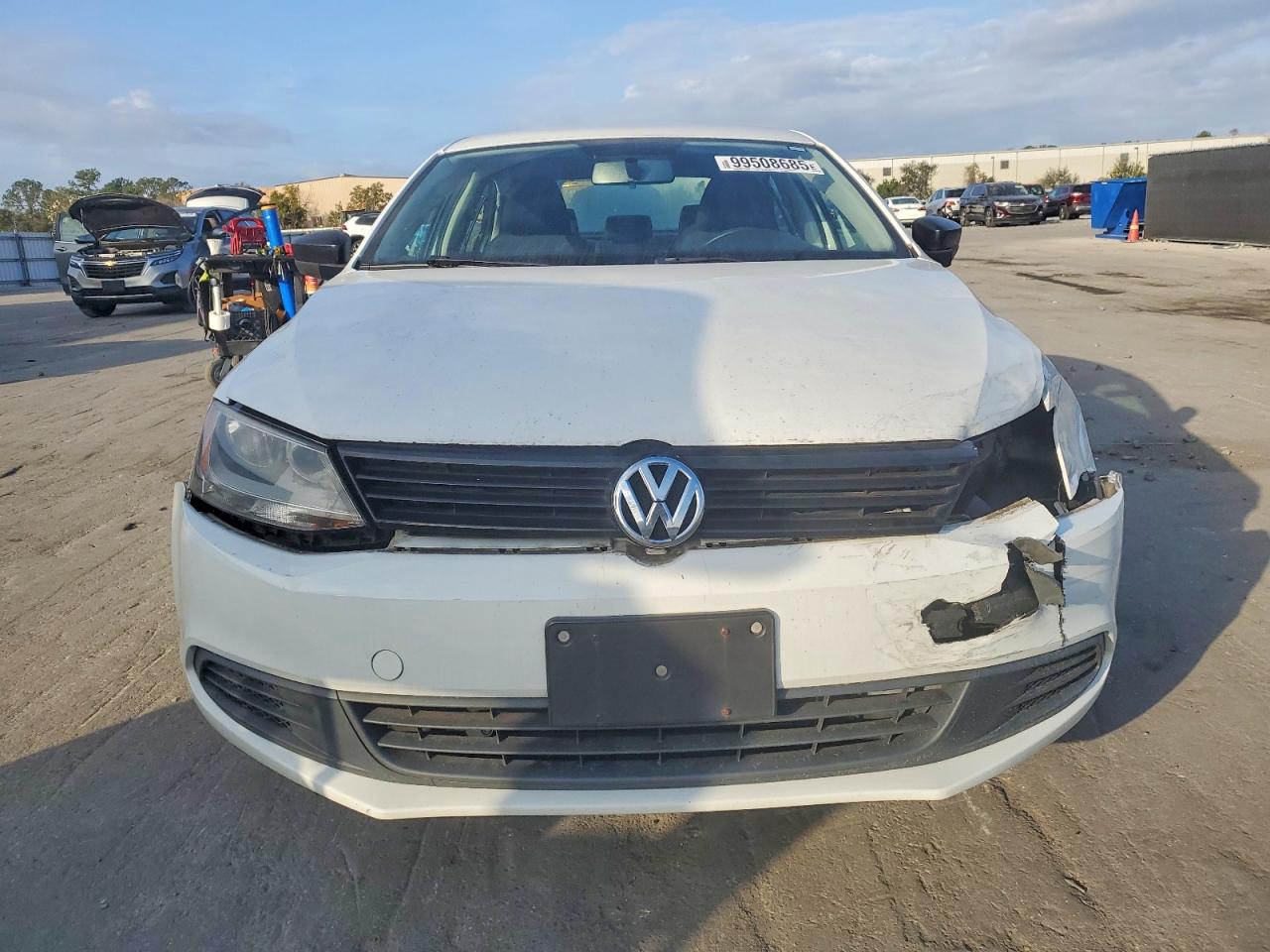 2014 Volkswagen Jetta Base White vin: 3VW2K7AJ6EM312926