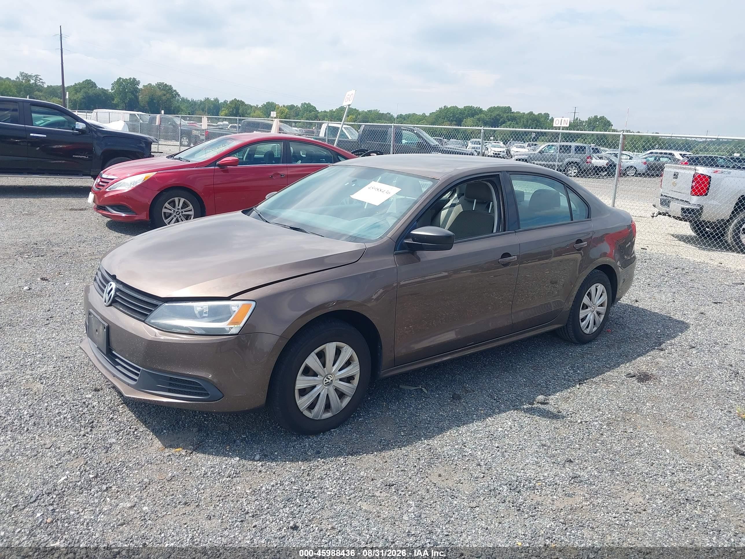 2014 Volkswagen Jetta 2.0l S Gold vin: 3VW2K7AJ6EM312991