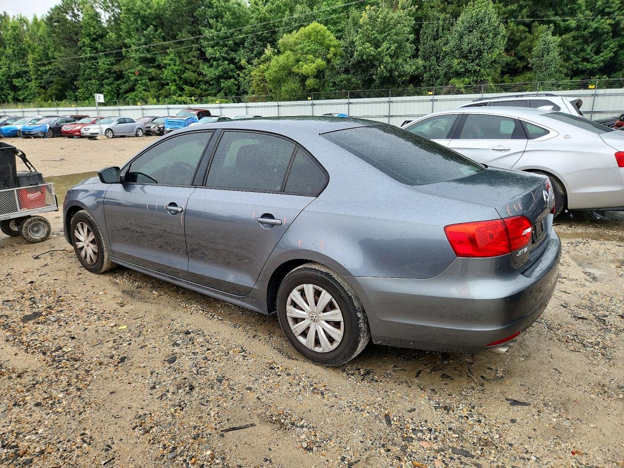 2014 Volkswagen Jetta Base Gray vin: 3VW2K7AJ6EM352441