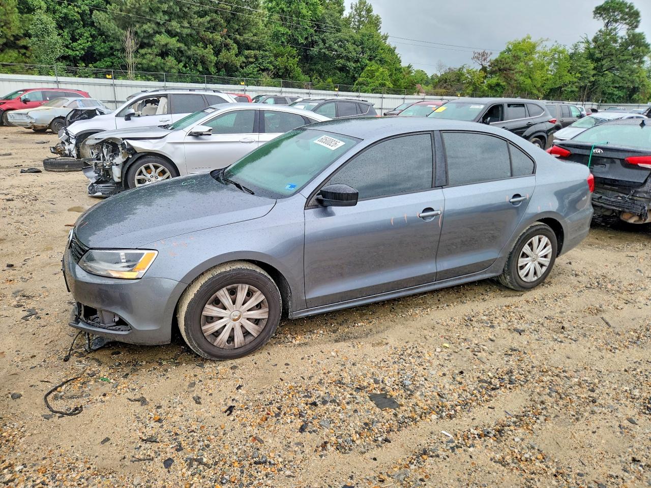 2014 Volkswagen Jetta Base Серый vin: 3VW2K7AJ6EM352441
