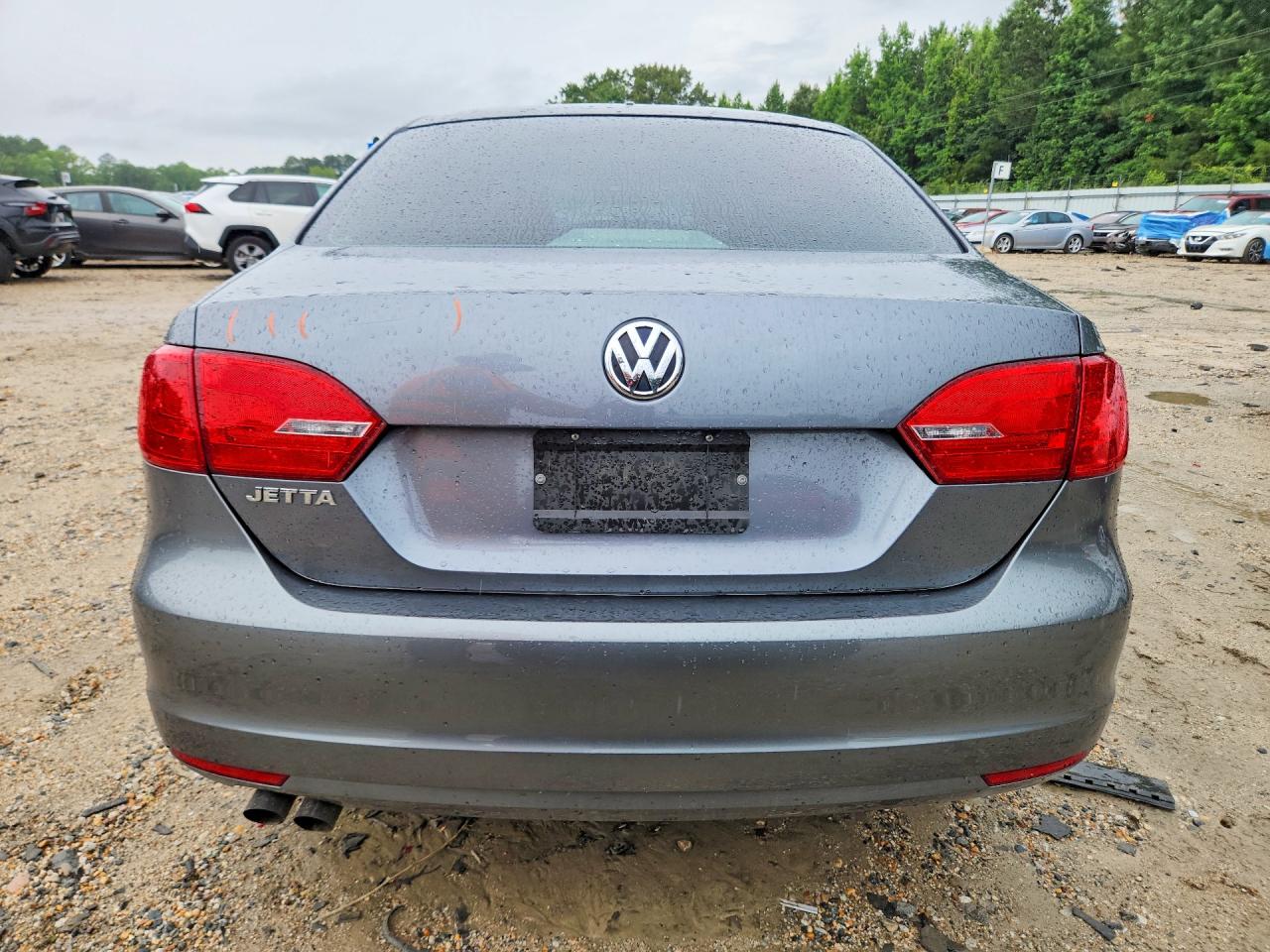 2014 Volkswagen Jetta Base Gray vin: 3VW2K7AJ6EM352441