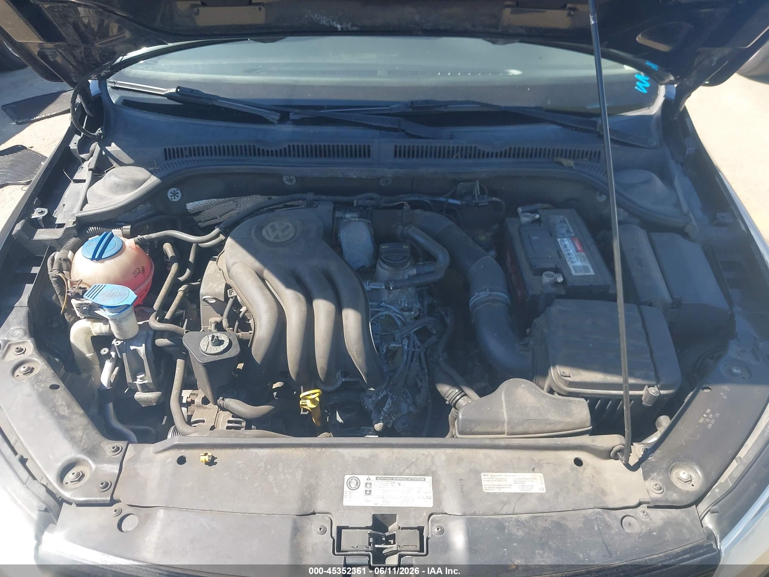 2014 Volkswagen Jetta 2.0l S Черный vin: 3VW2K7AJ6EM394799