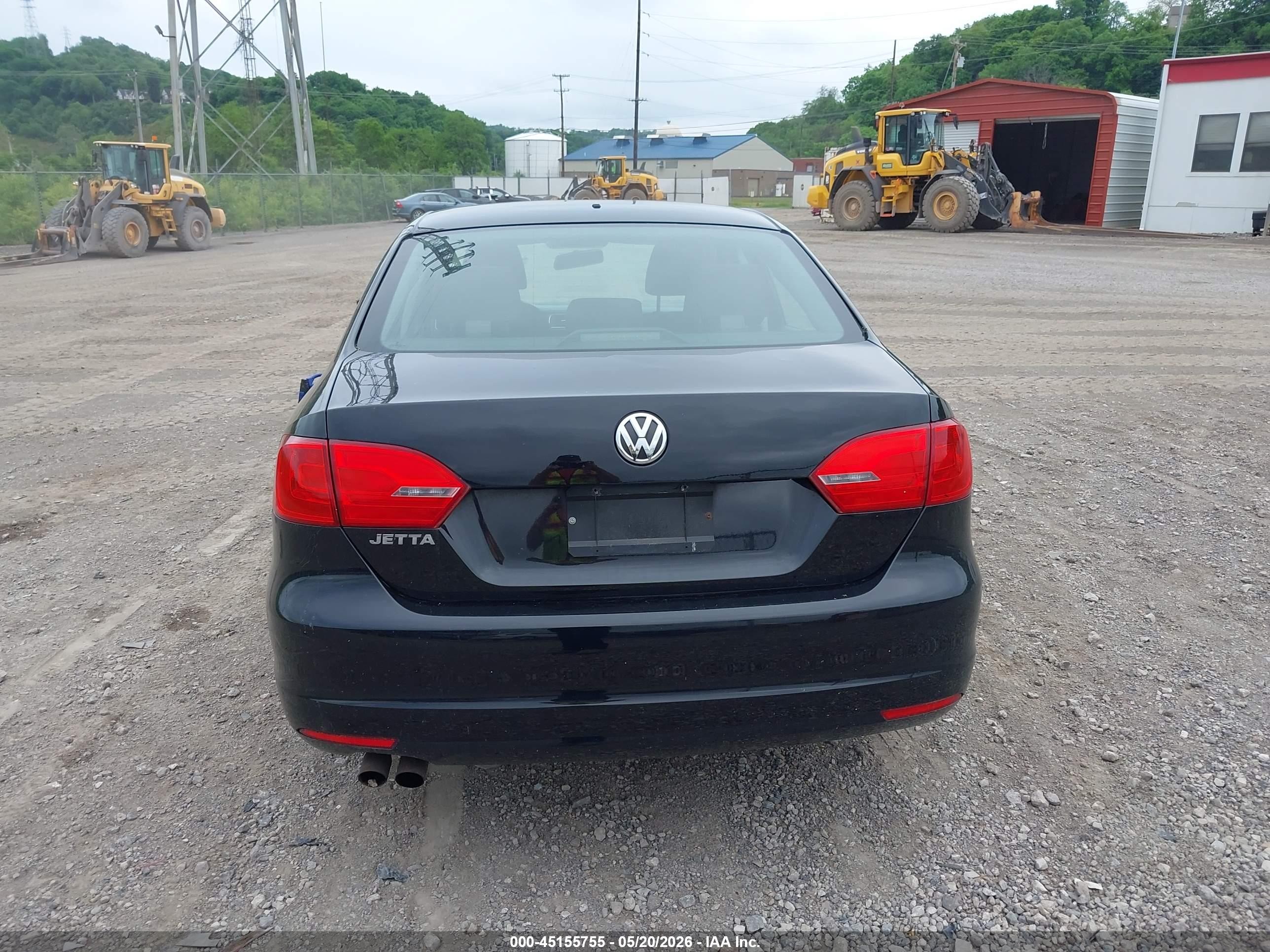 2014 Volkswagen Jetta 2.0l S Black vin: 3VW2K7AJ6EM398769