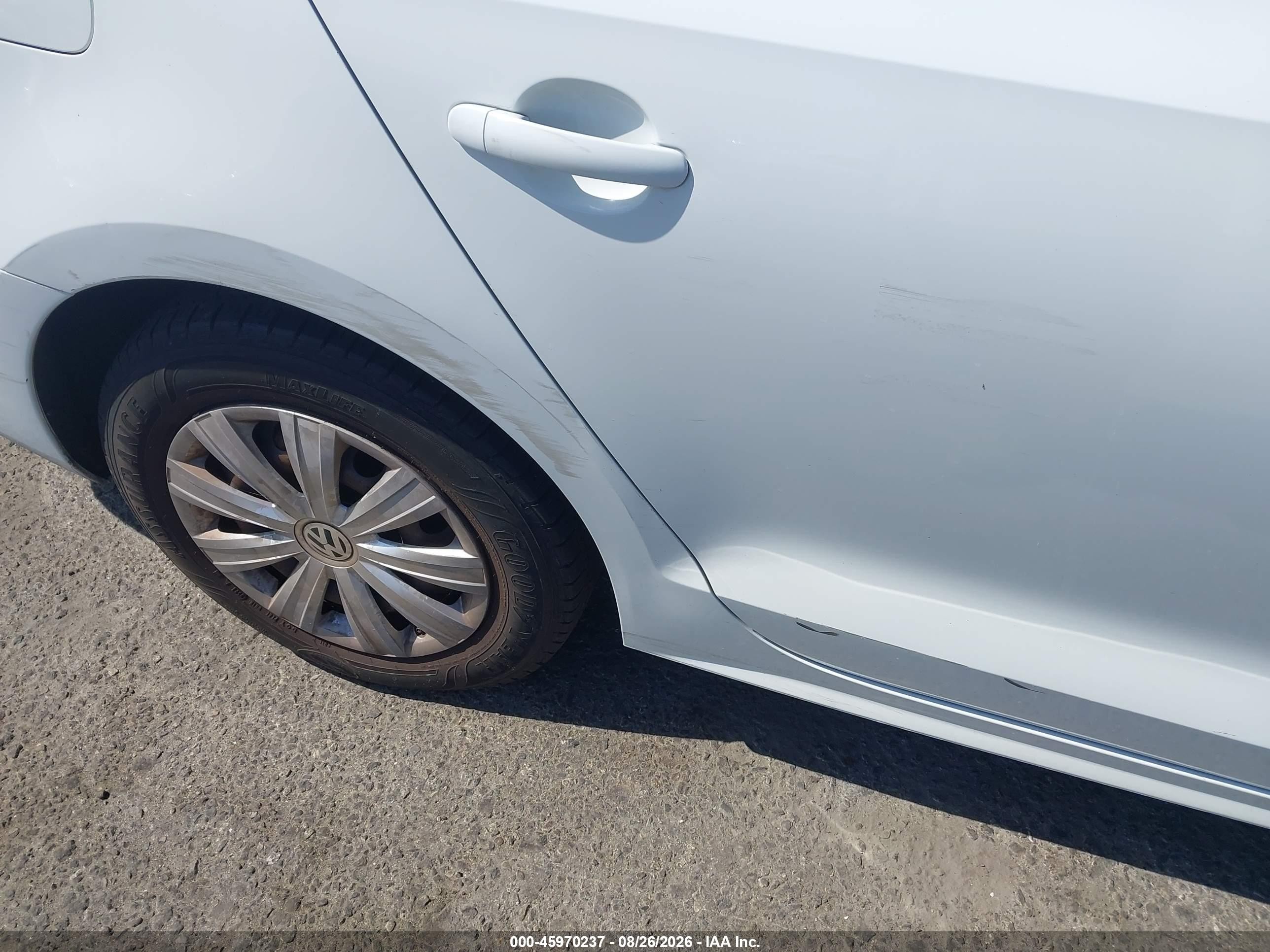 2014 Volkswagen Jetta 2.0l S Белый vin: 3VW2K7AJ6EM412623