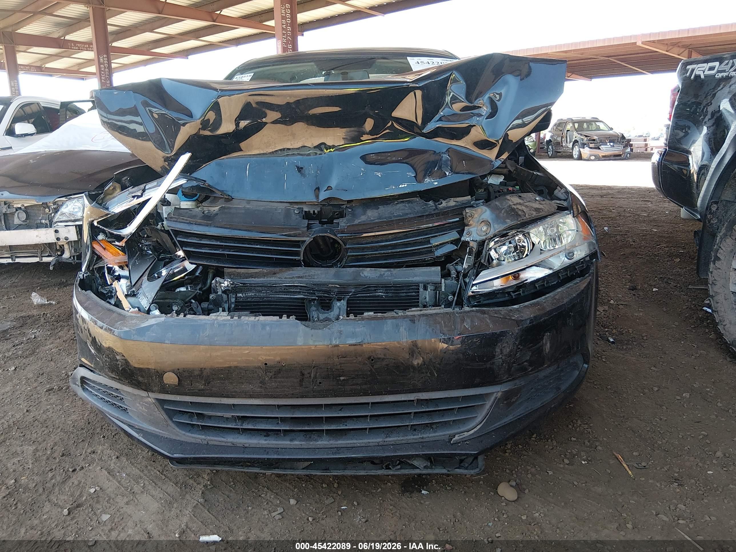 2014 Volkswagen Jetta 2.0l S Black vin: 3VW2K7AJ6EM440826