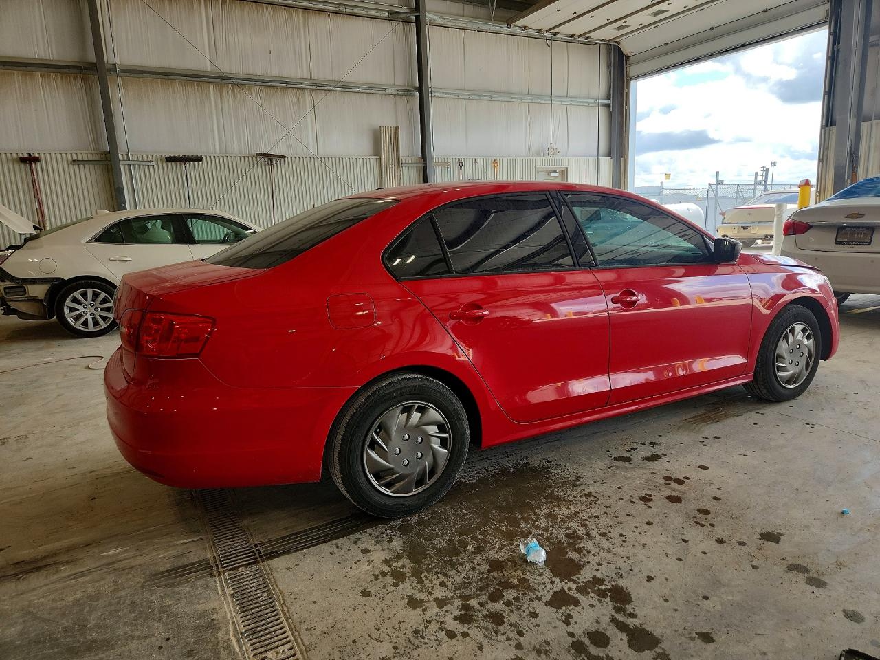 2012 Volkswagen Jetta Base Красный vin: 3VW2K7AJ7CM379824