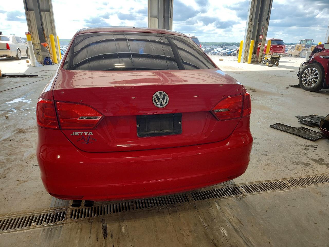 2012 Volkswagen Jetta Base Красный vin: 3VW2K7AJ7CM379824