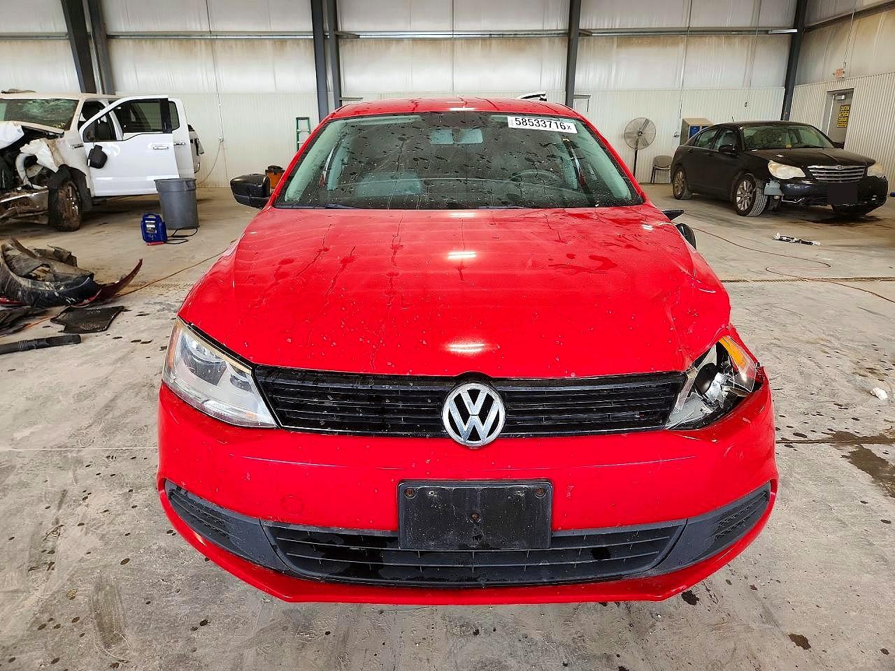 2012 Volkswagen Jetta Base Красный vin: 3VW2K7AJ7CM379824