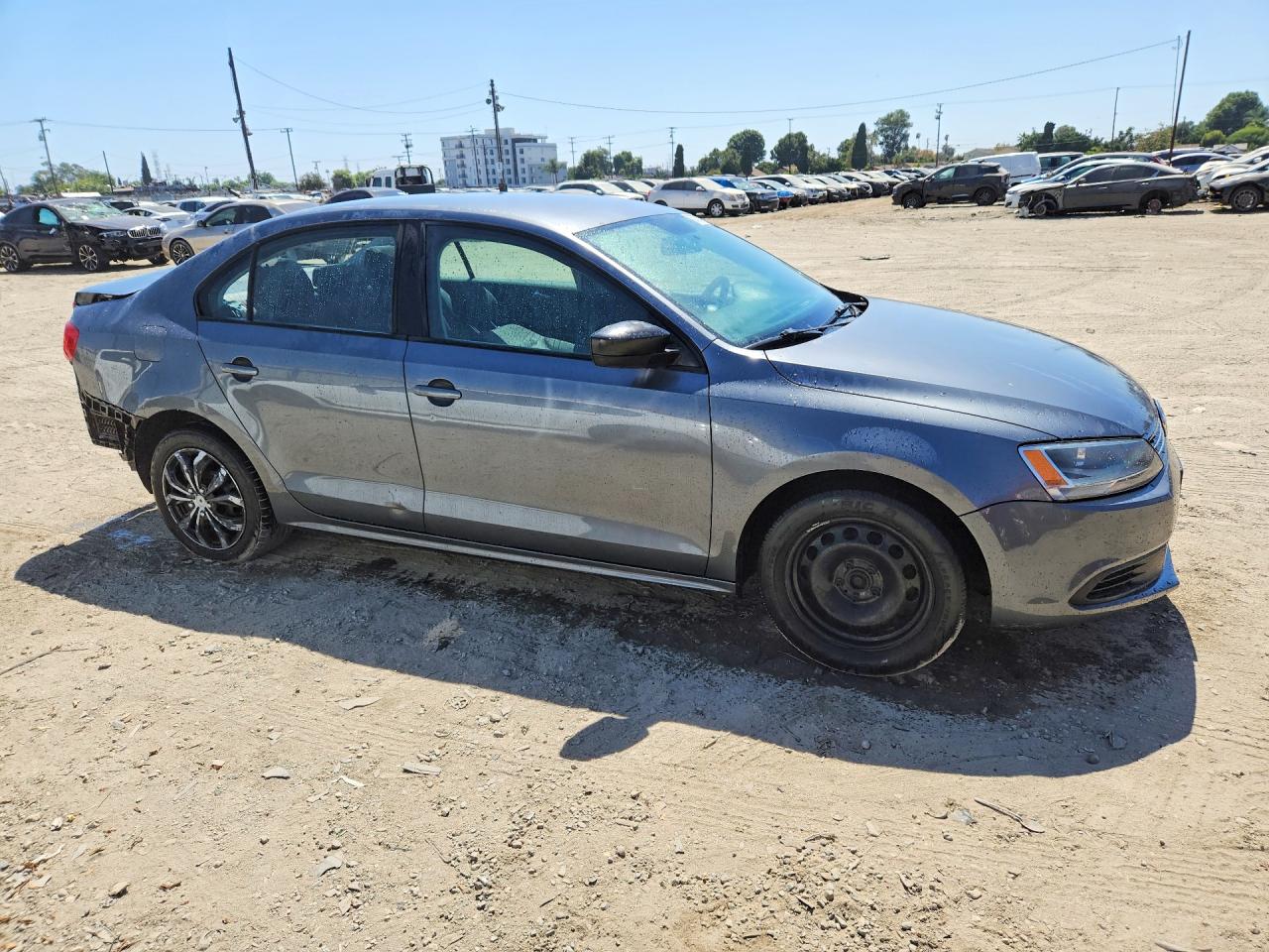 2012 Volkswagen Jetta Base Gray vin: 3VW2K7AJ7CM394288