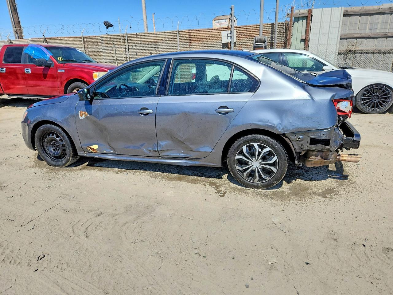 2012 Volkswagen Jetta Base Gray vin: 3VW2K7AJ7CM394288