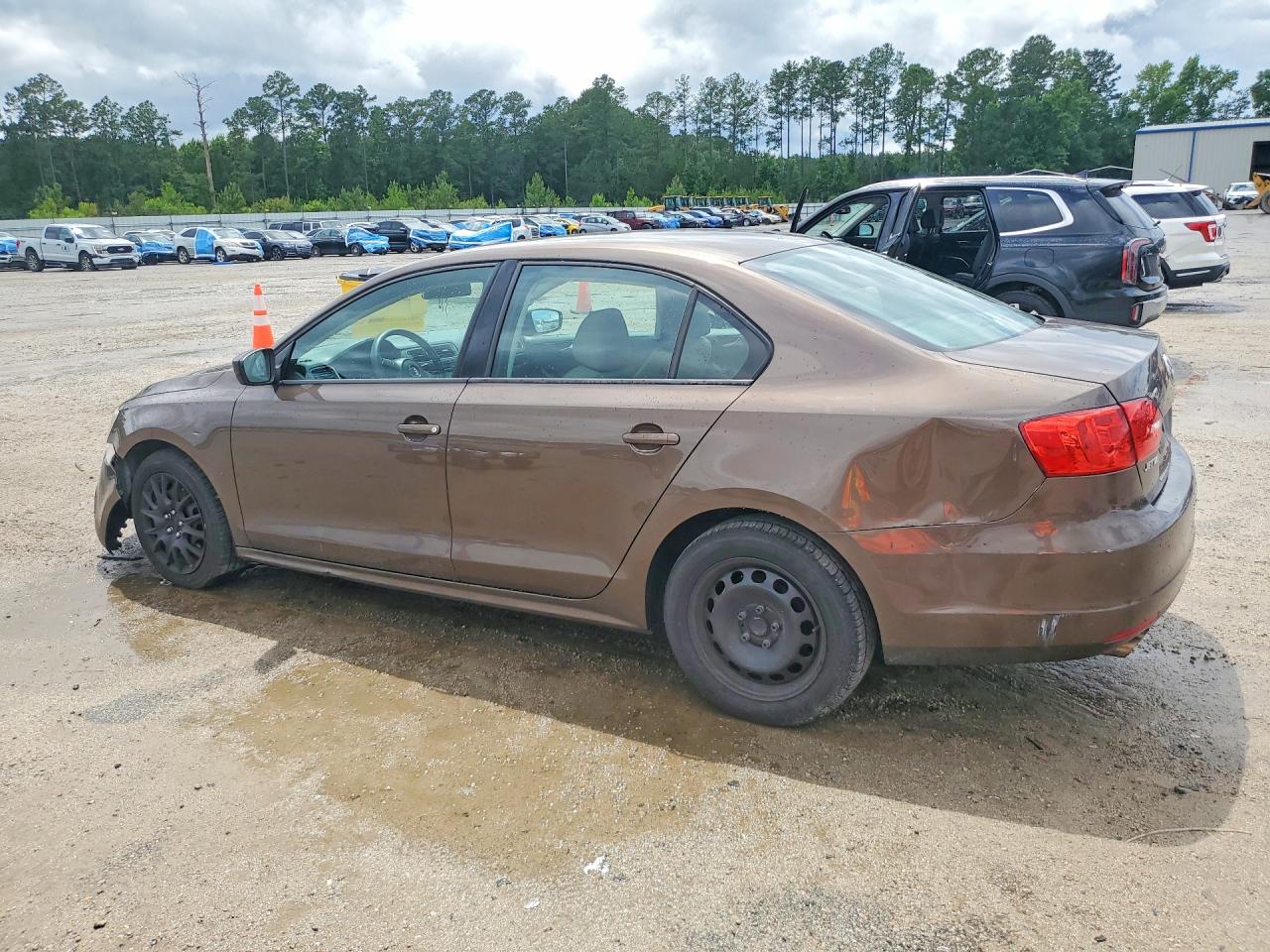 2012 Volkswagen Jetta Base Brown vin: 3VW2K7AJ7CM396980