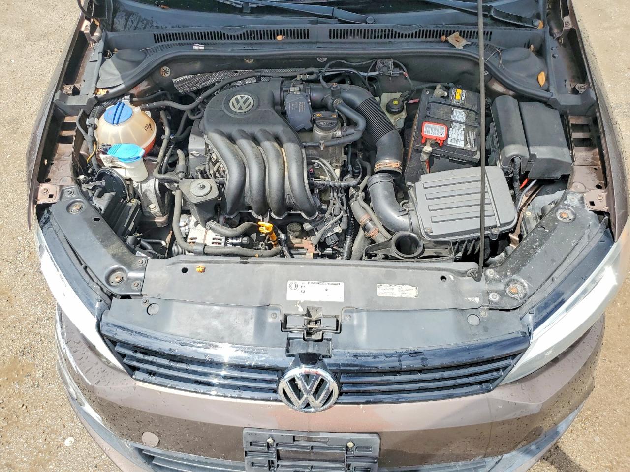 2012 Volkswagen Jetta Base Brown vin: 3VW2K7AJ7CM396980