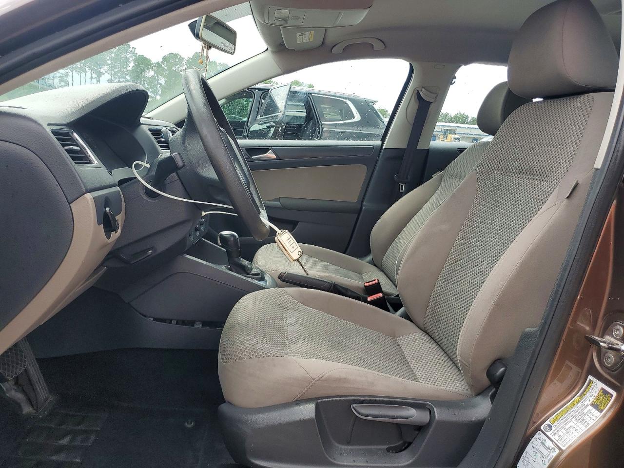 2012 Volkswagen Jetta Base Brown vin: 3VW2K7AJ7CM396980