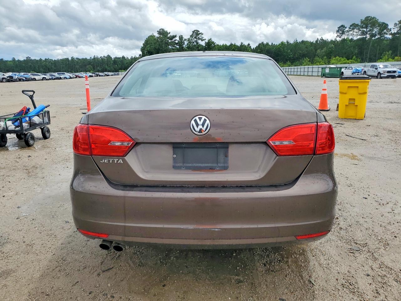 2012 Volkswagen Jetta Base Brown vin: 3VW2K7AJ7CM396980