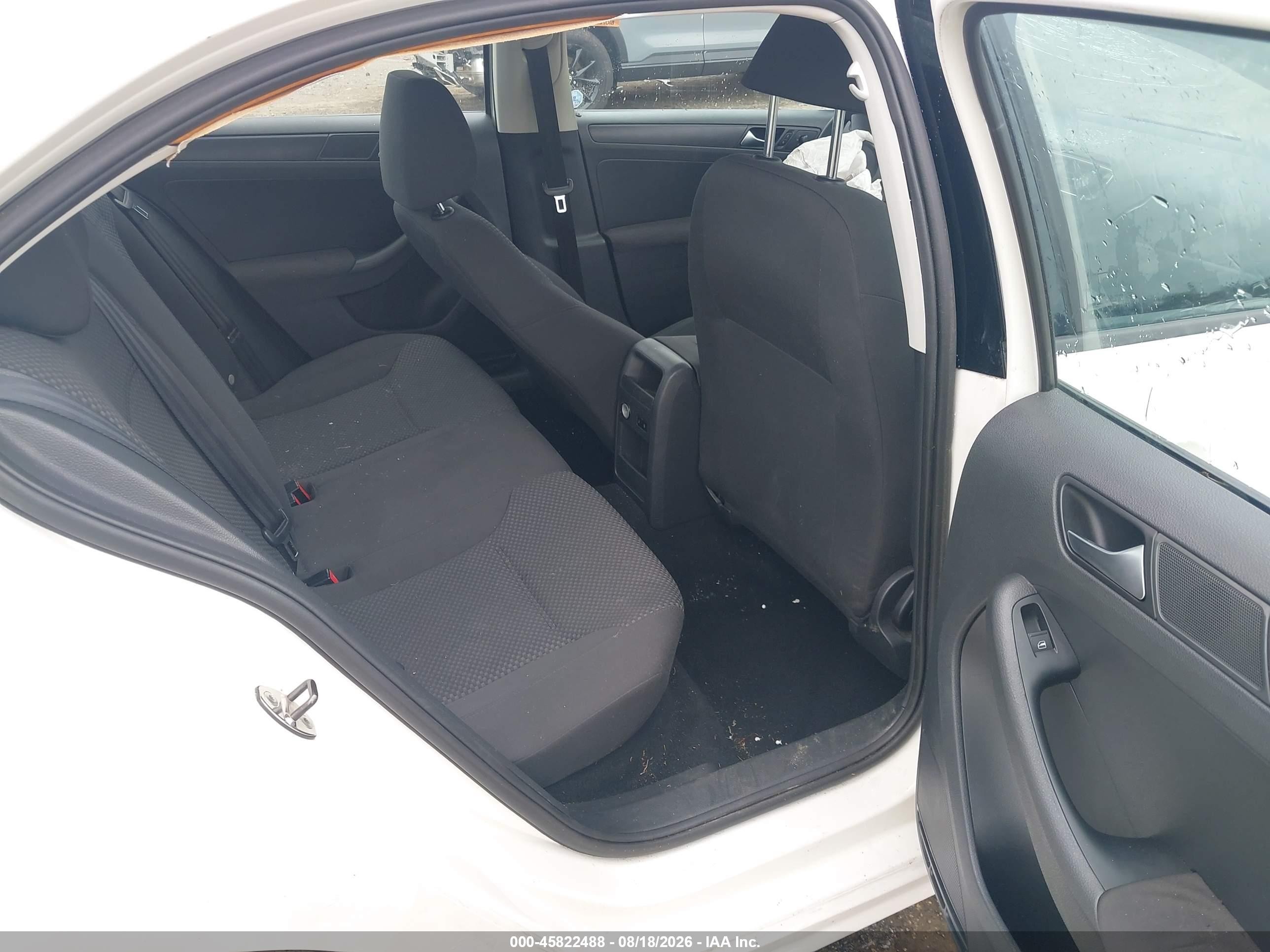 2012 Volkswagen Jetta 2.0l S White vin: 3VW2K7AJ7CM407668