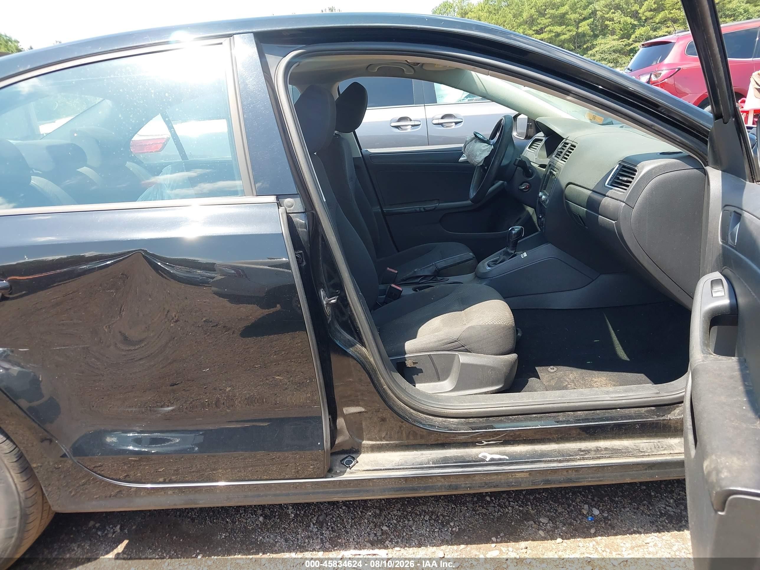 2013 Volkswagen Jetta 2.0l S Black vin: 3VW2K7AJ7DM221923