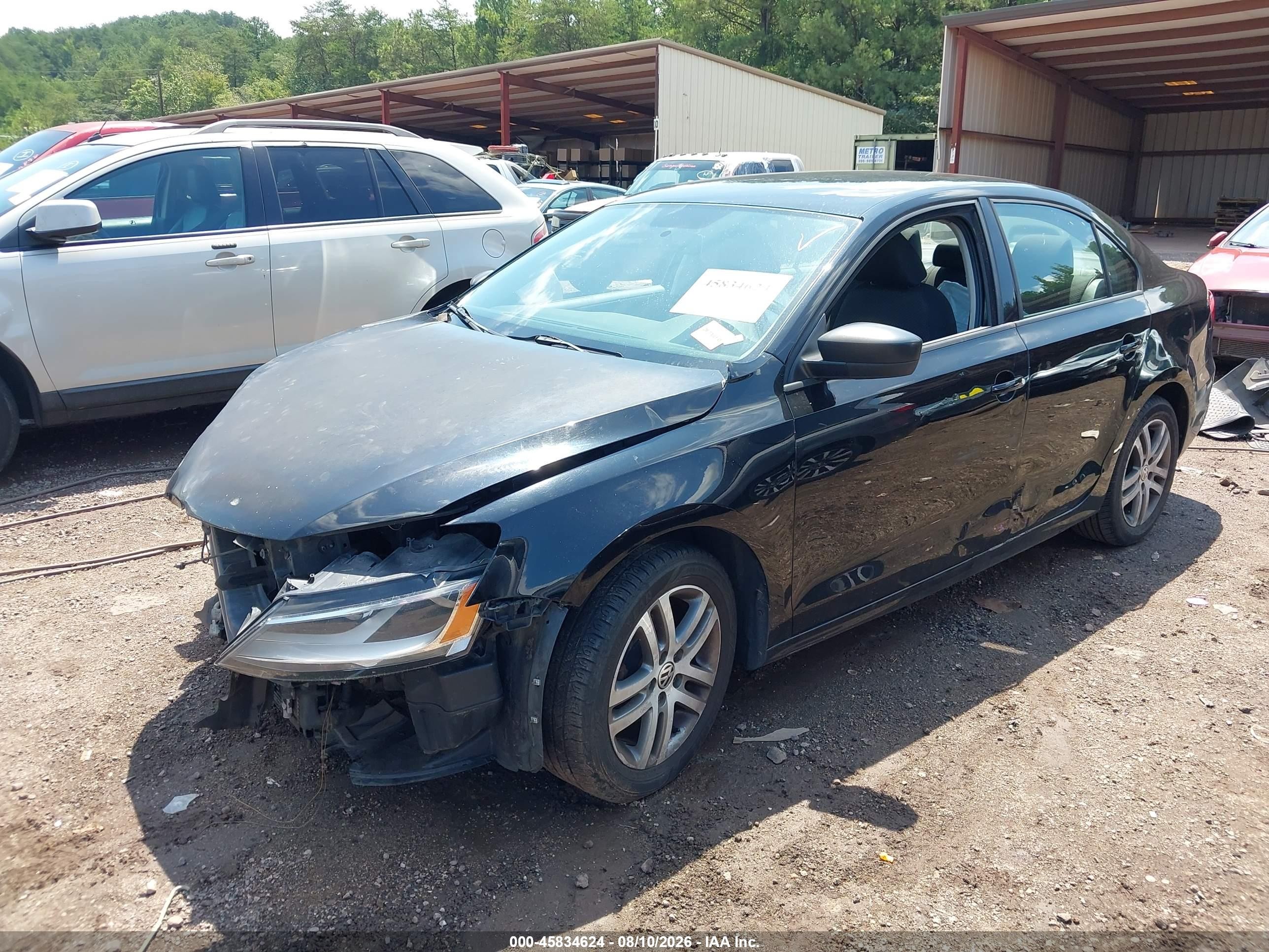 2013 Volkswagen Jetta 2.0l S Black vin: 3VW2K7AJ7DM221923