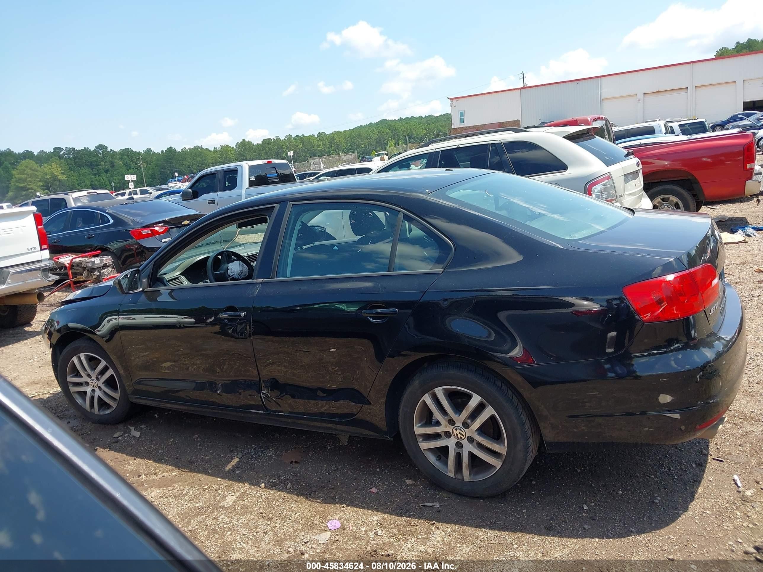 2013 Volkswagen Jetta 2.0l S Black vin: 3VW2K7AJ7DM221923