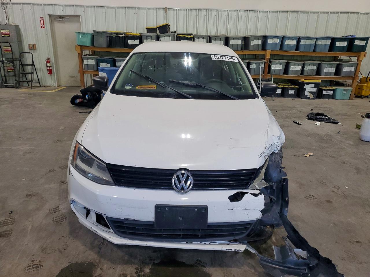 2013 Volkswagen Jetta Base/s White vin: 3VW2K7AJ7DM372874