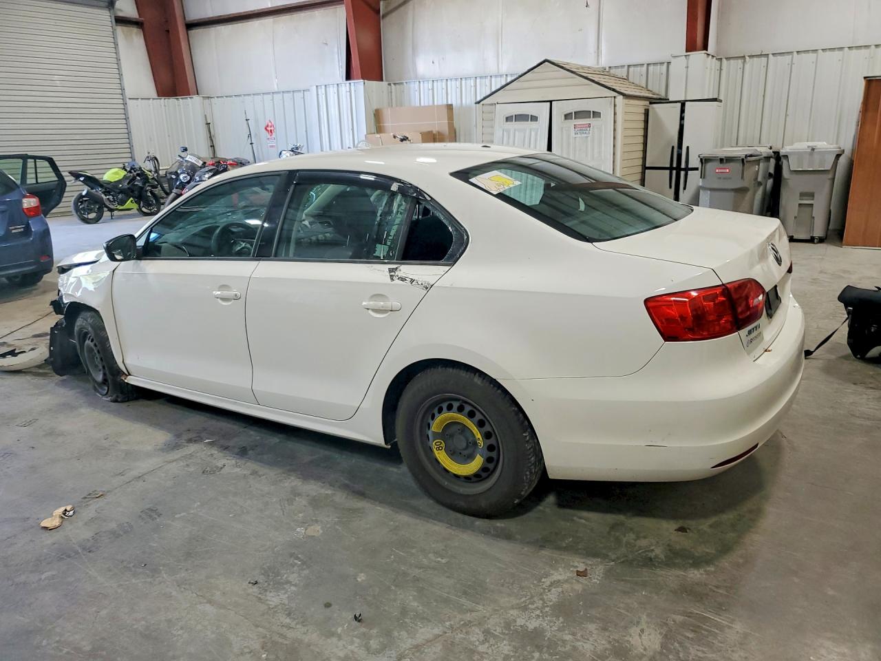 2013 Volkswagen Jetta Base/s White vin: 3VW2K7AJ7DM372874