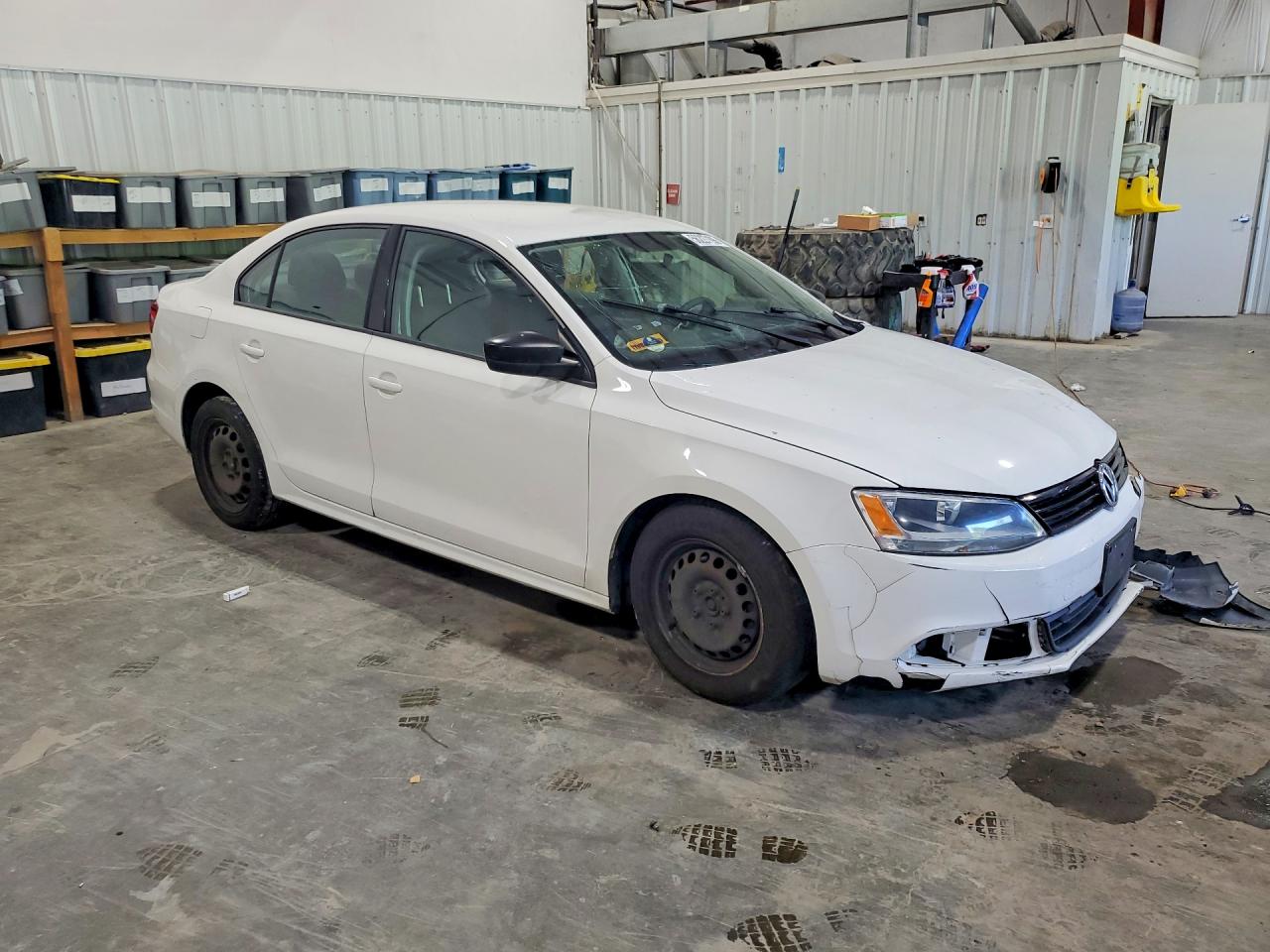 2013 Volkswagen Jetta Base/s White vin: 3VW2K7AJ7DM372874