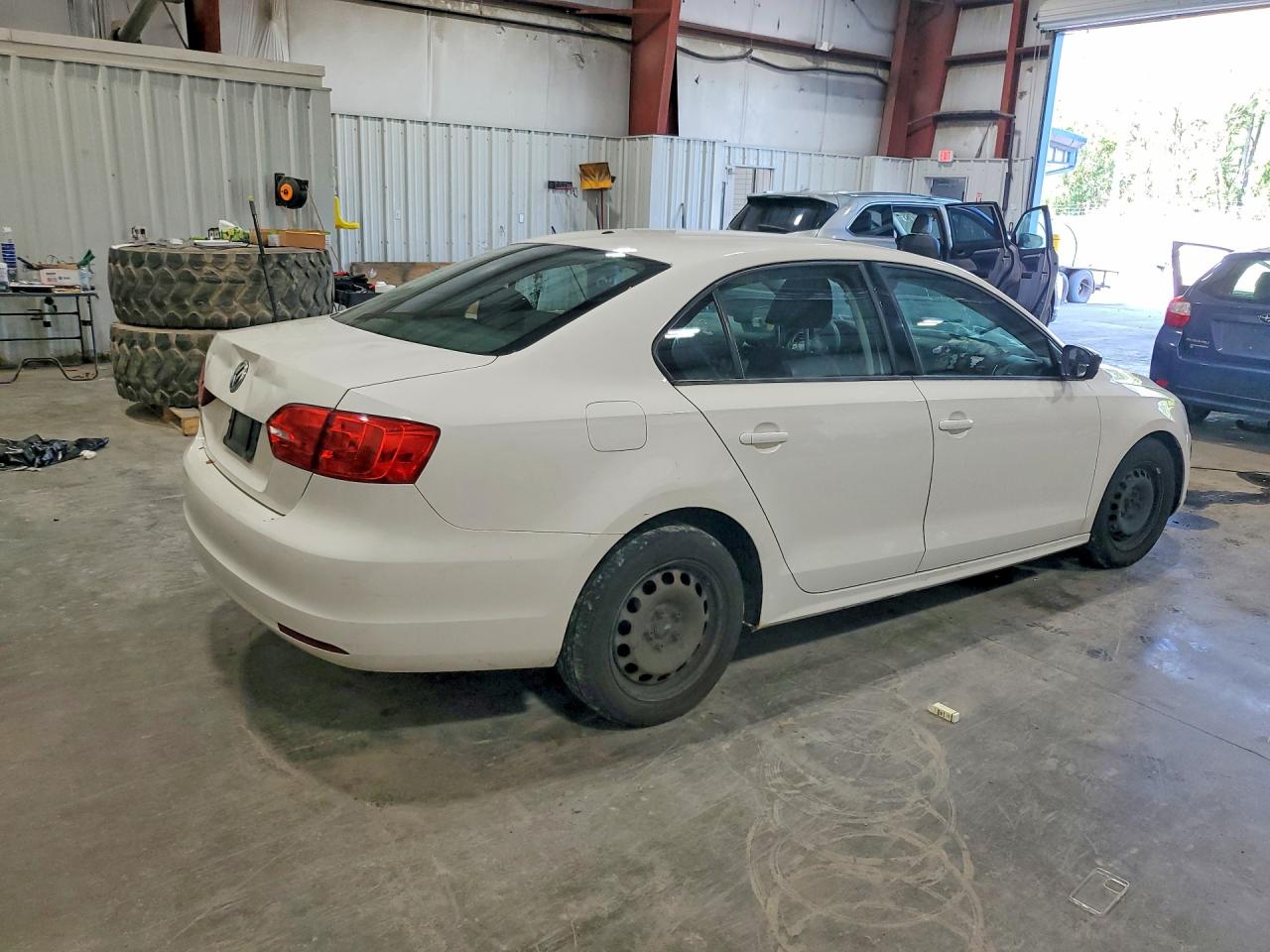 2013 Volkswagen Jetta Base/s White vin: 3VW2K7AJ7DM372874