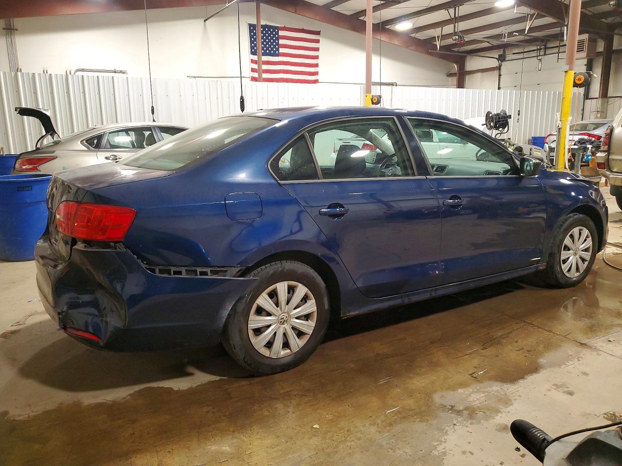 2013 Volkswagen Jetta Base Синий vin: 3VW2K7AJ7DM451235