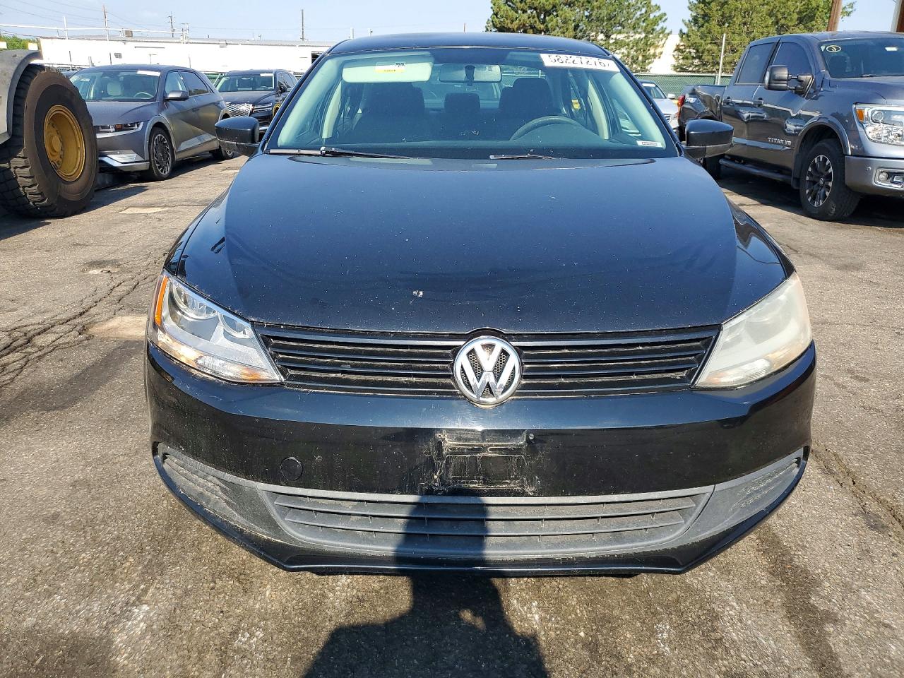 2014 Volkswagen Jetta Base Black vin: 3VW2K7AJ7EM210163
