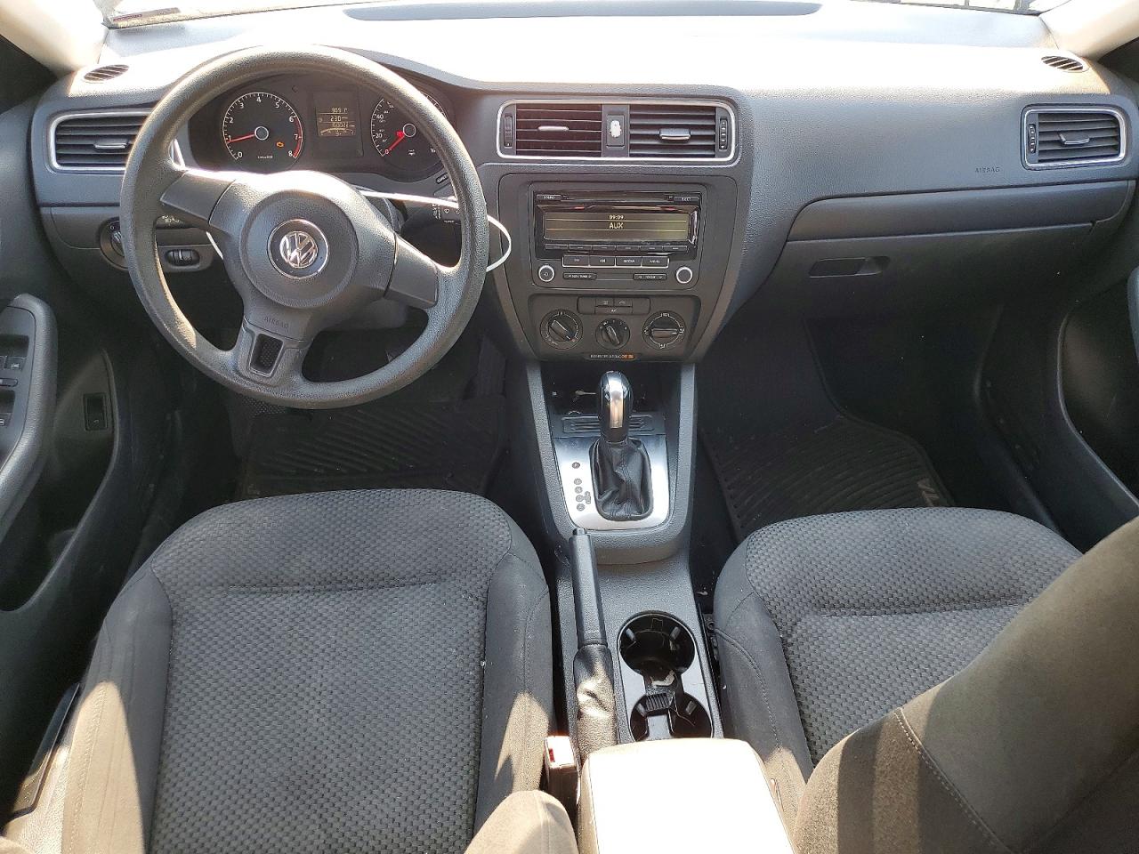 2014 Volkswagen Jetta Base Black vin: 3VW2K7AJ7EM210163