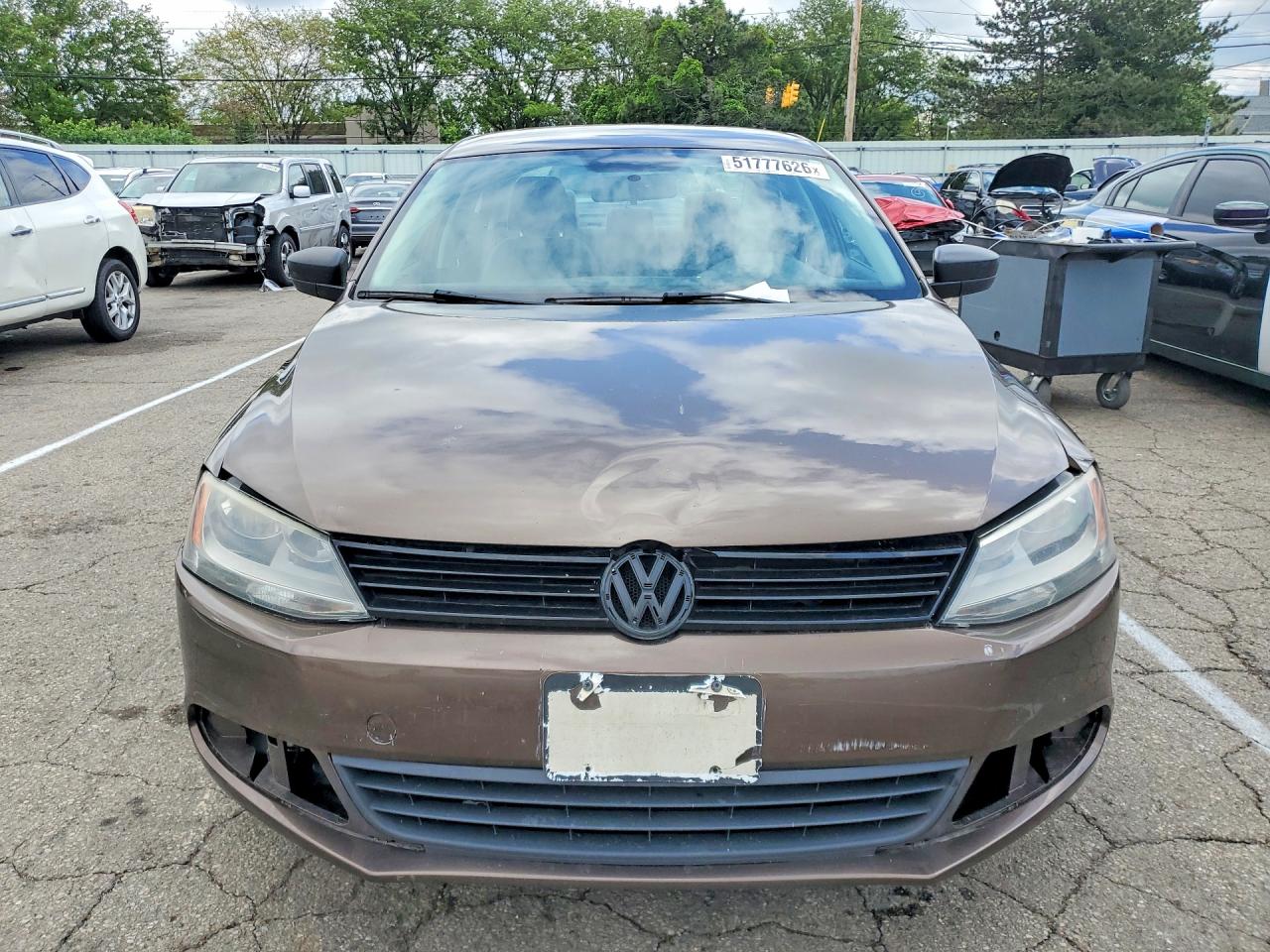2014 Volkswagen Jetta Base/s Brown vin: 3VW2K7AJ7EM213788