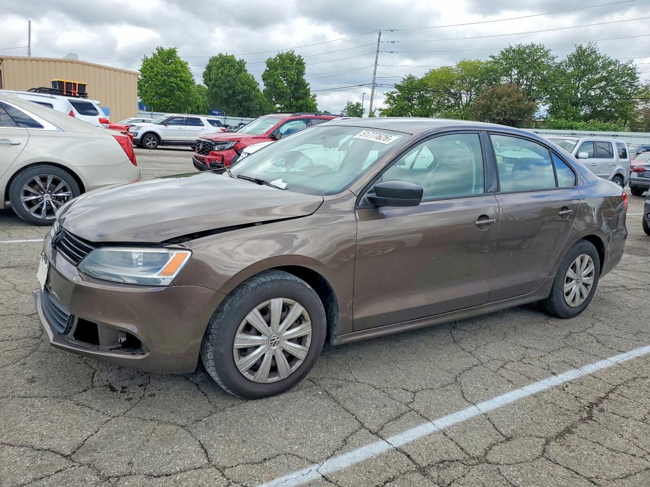 2014 Volkswagen Jetta Base/s Brown vin: 3VW2K7AJ7EM213788